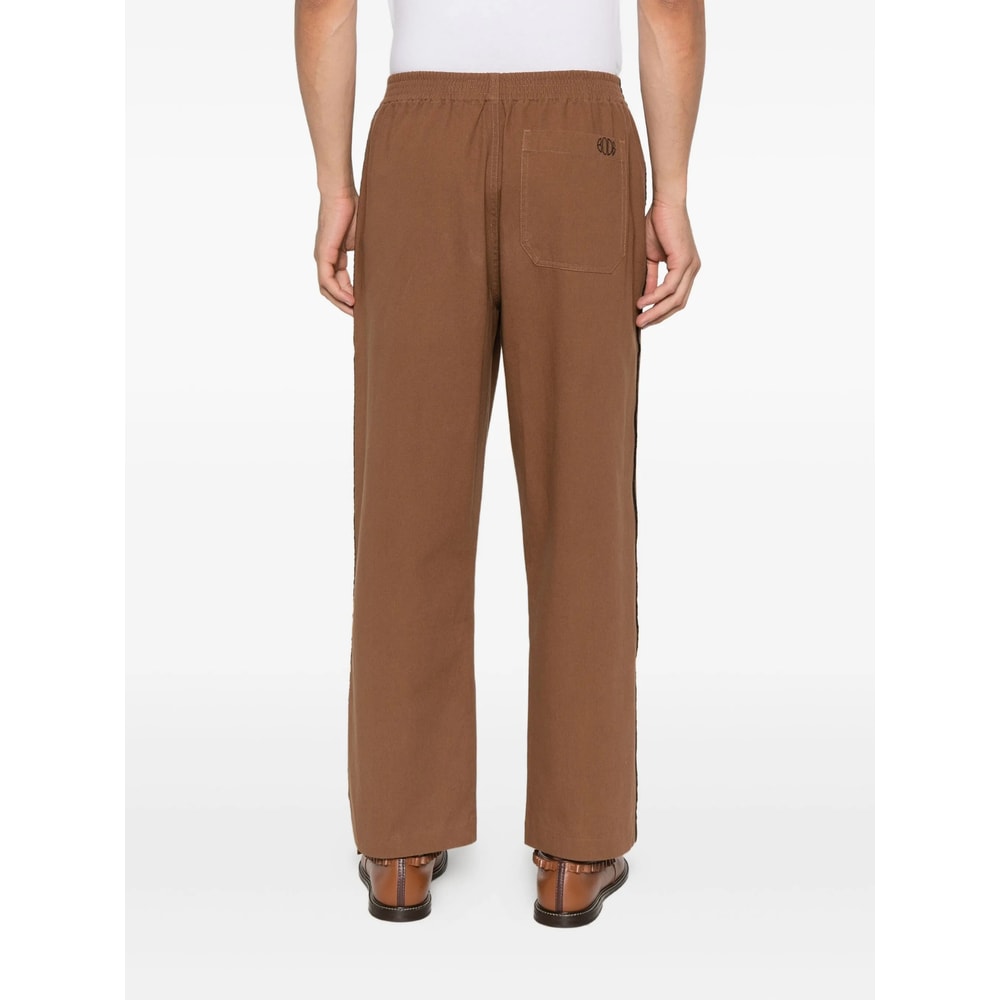 Bode Trim-detail Trousers In Brown