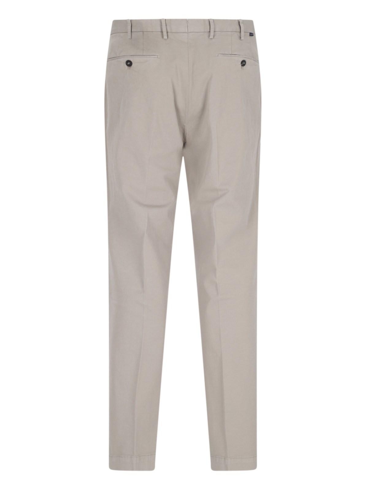 Shop Incotex Red Classic Pants  In Beige