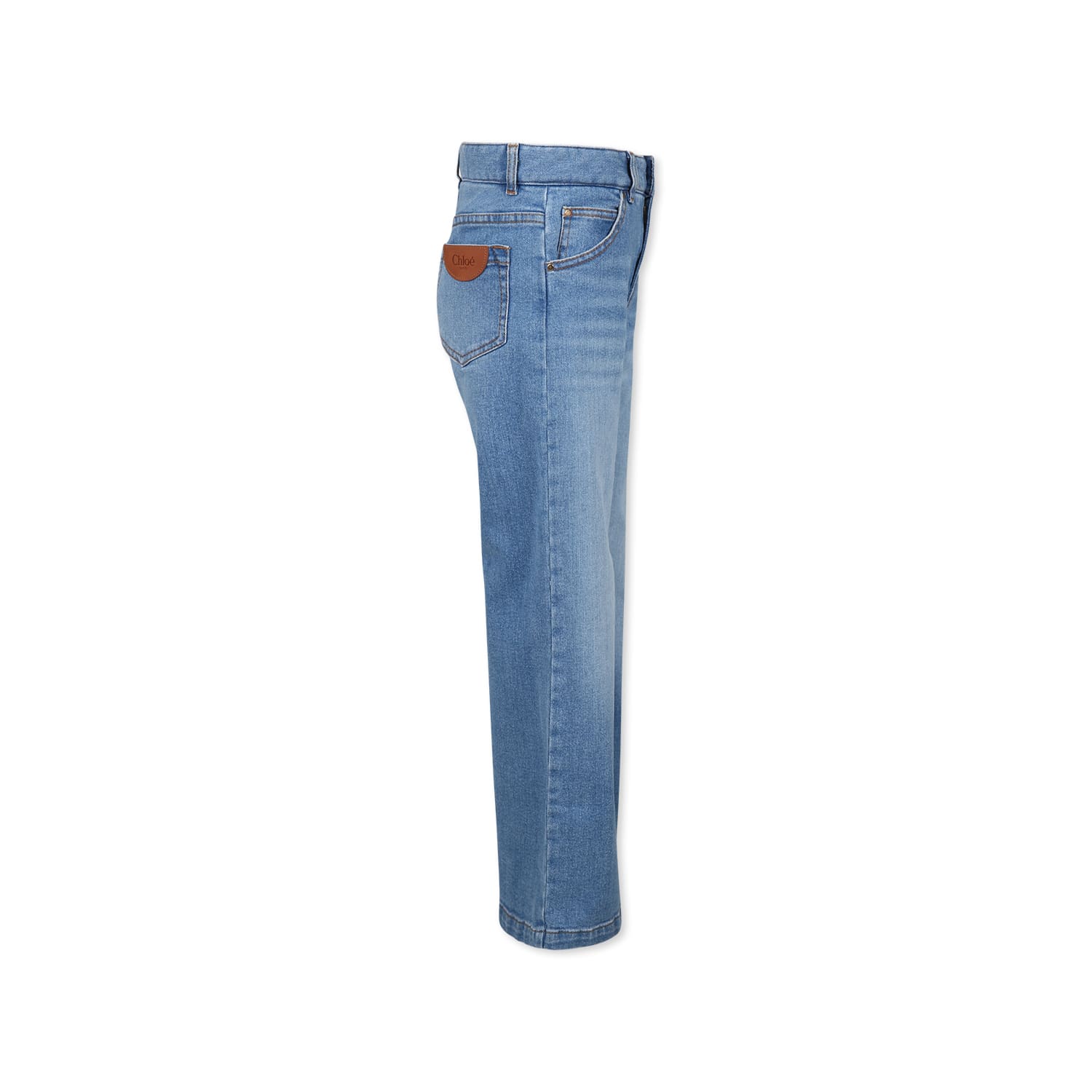 Chloé Belt-loop Jeans In Denim