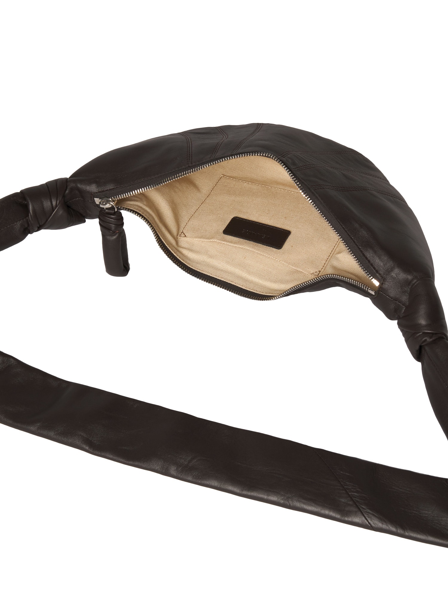 Lemaire Croissant Shoulder Bag In Brown