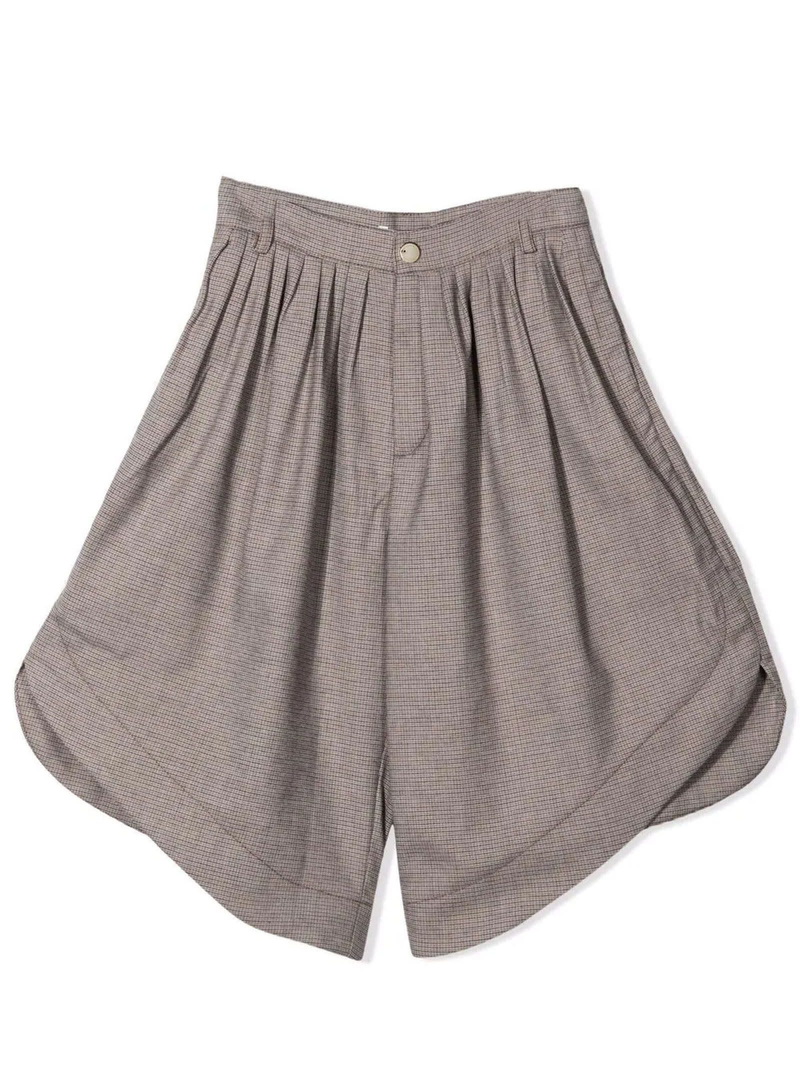 Chloé Light Brown Cotton Wide-leg Trousers