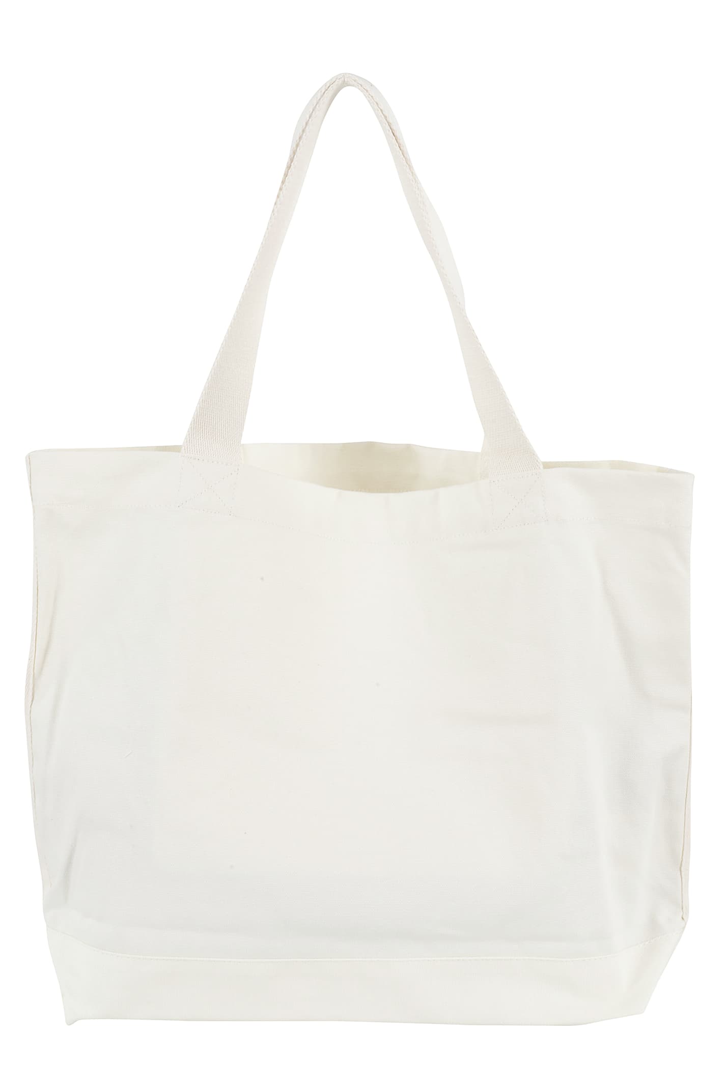 Maison Kitsuné Handwriting Tote In Ecru