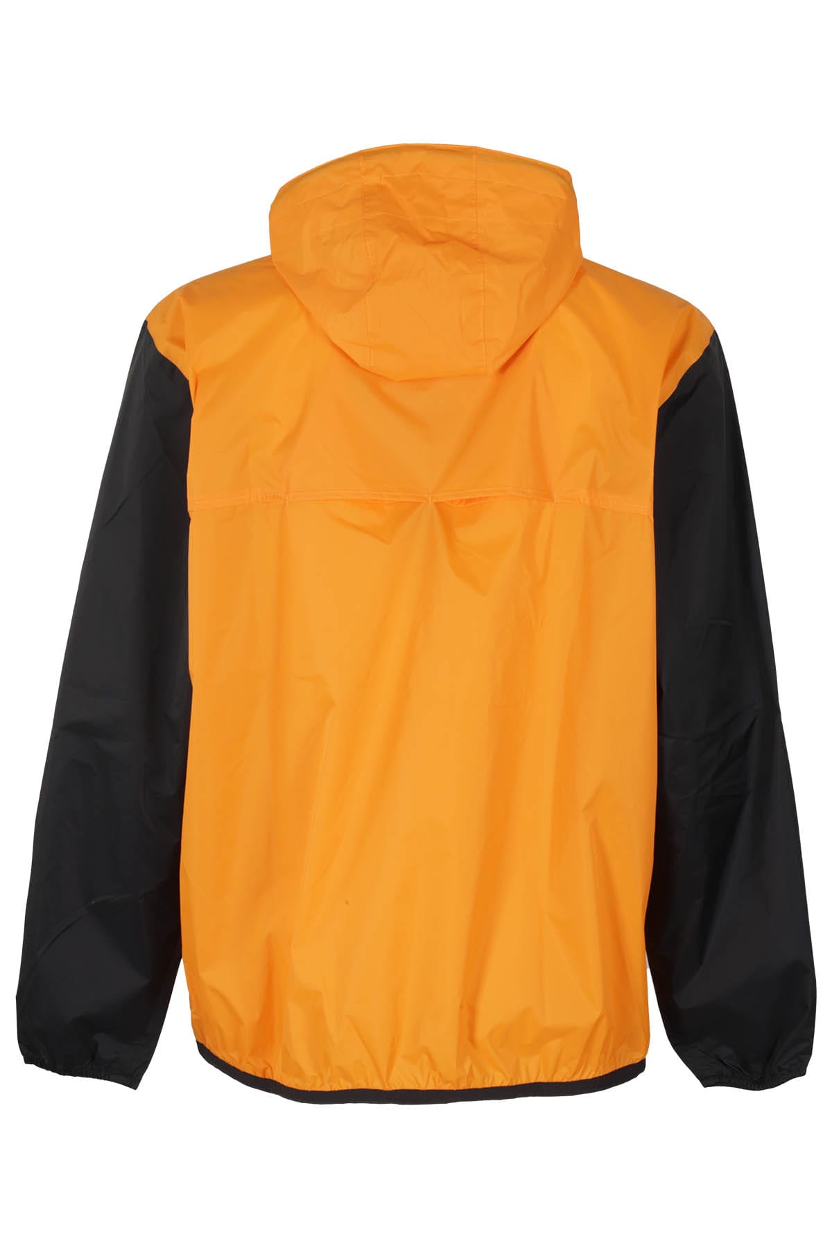 Shop Comme Des Garçons Play K Way Hoodie Half Zip In Orange Black