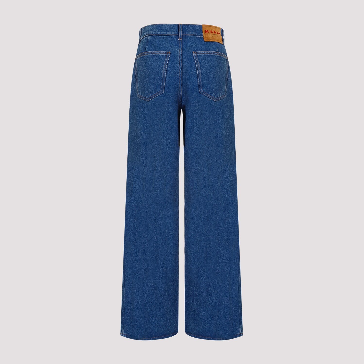 Shop Marni Cotton Jeans In Ocean