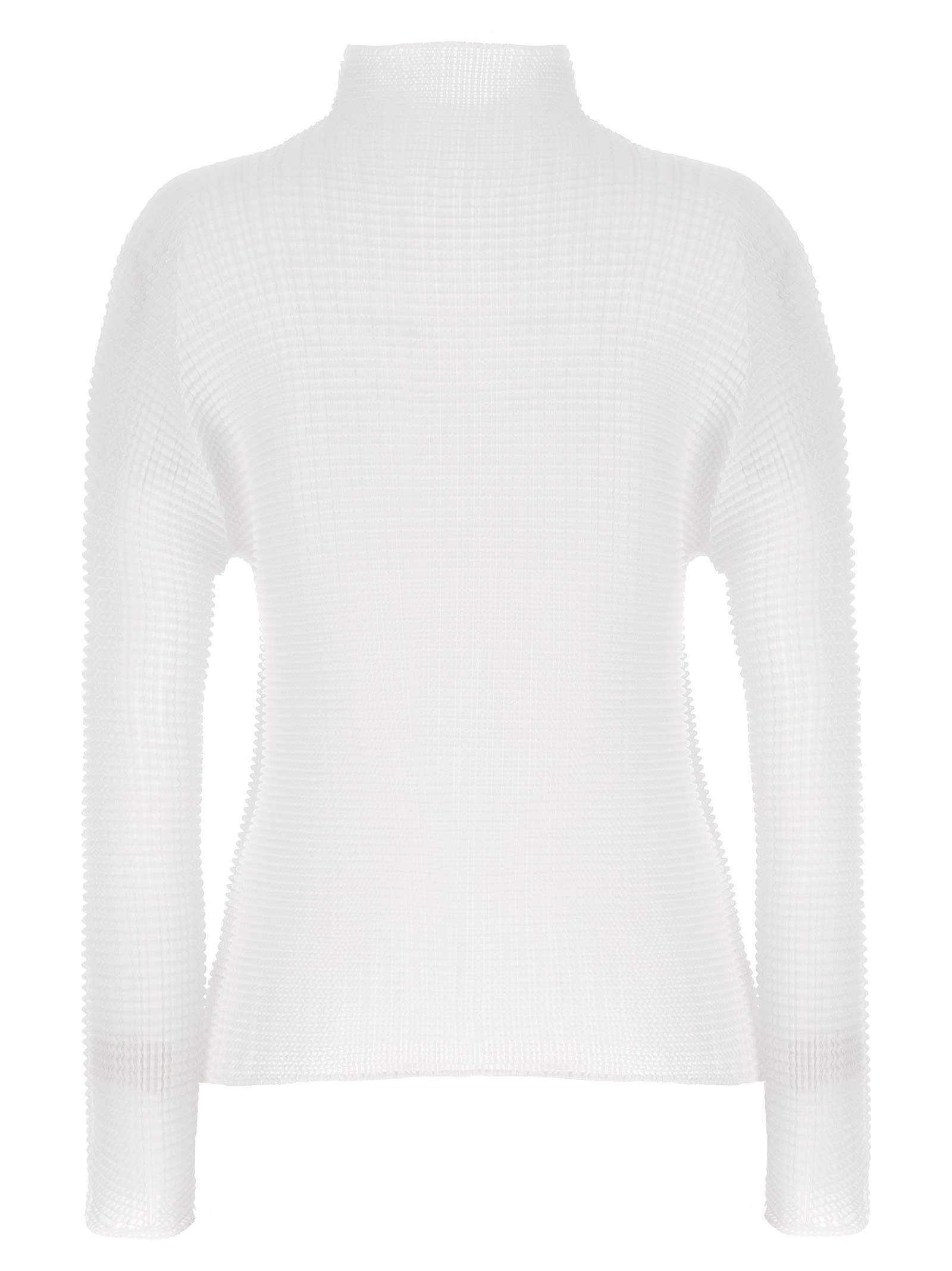 Shop Issey Miyake Wooly Pleats-56 Blouse