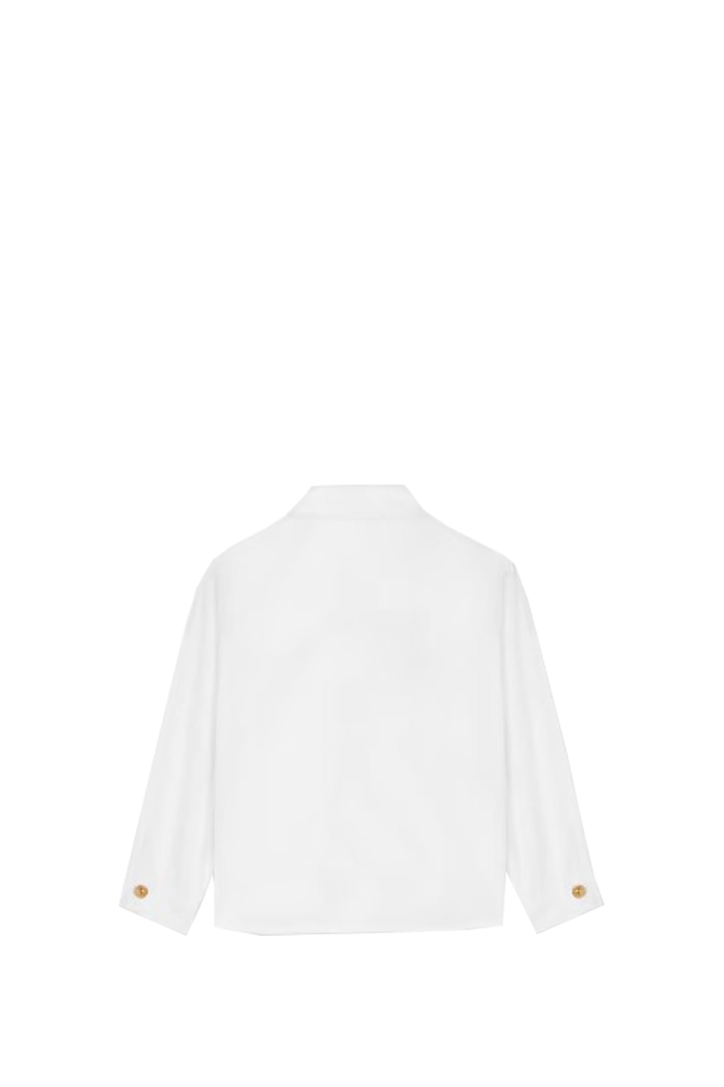 Shop Versace Shirt In Bianco Oro