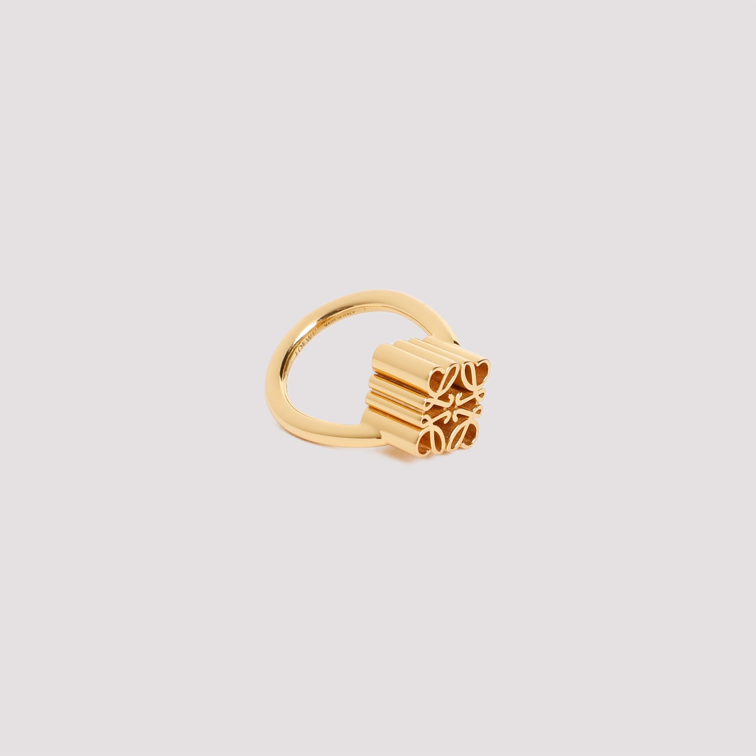 Shop Loewe Single Anagram Ring In Gold