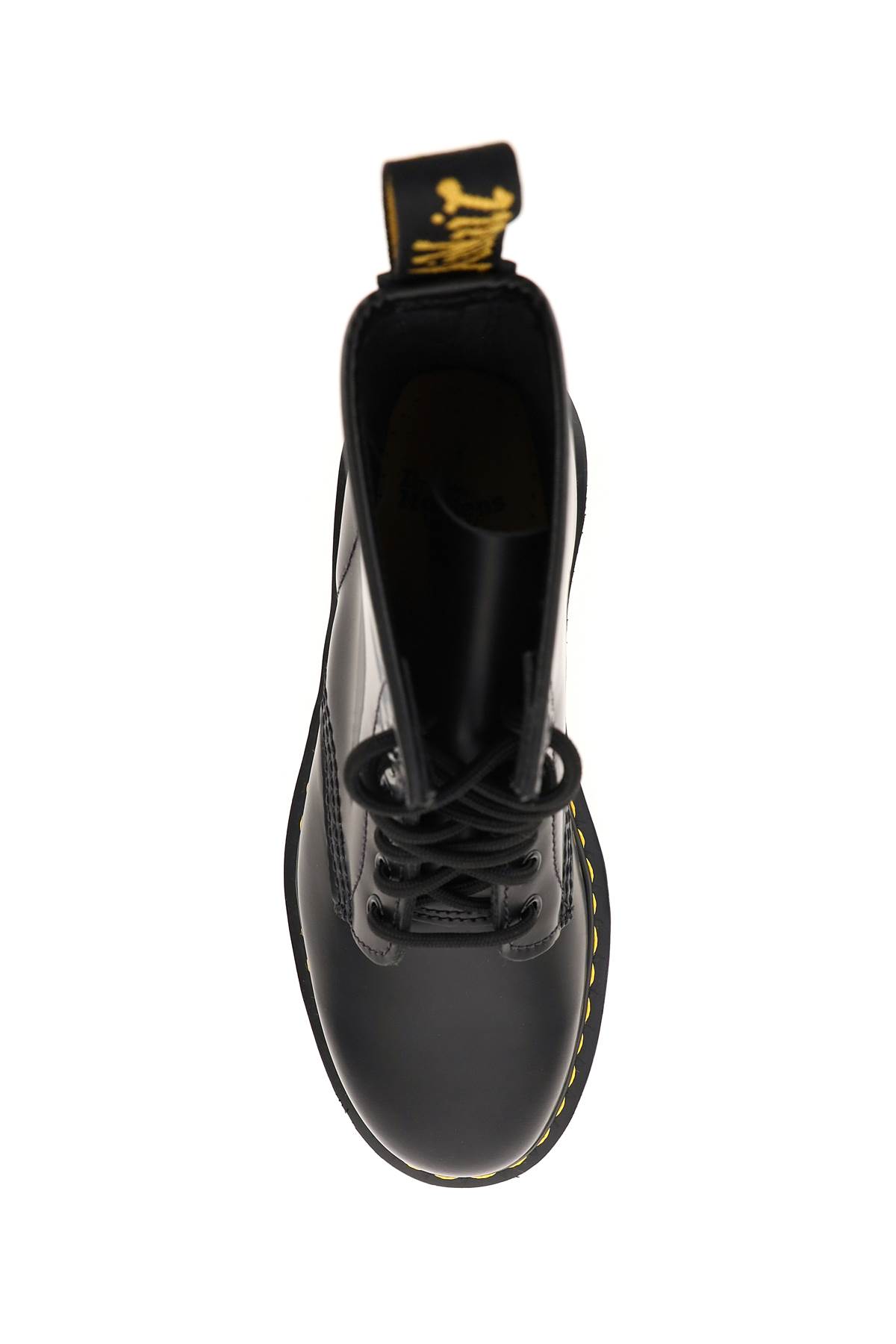 Shop Dr. Martens' 1460 Smooth Leather Combat Boots In Nero