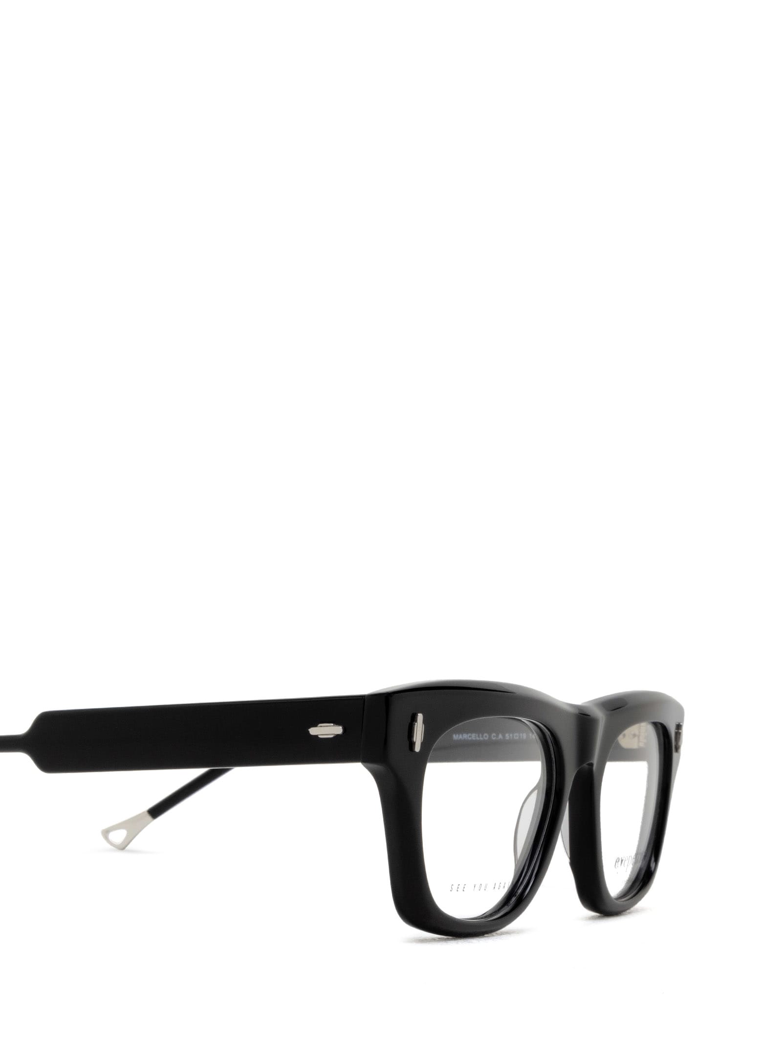 Shop Eyepetizer Marcello Black Glasses