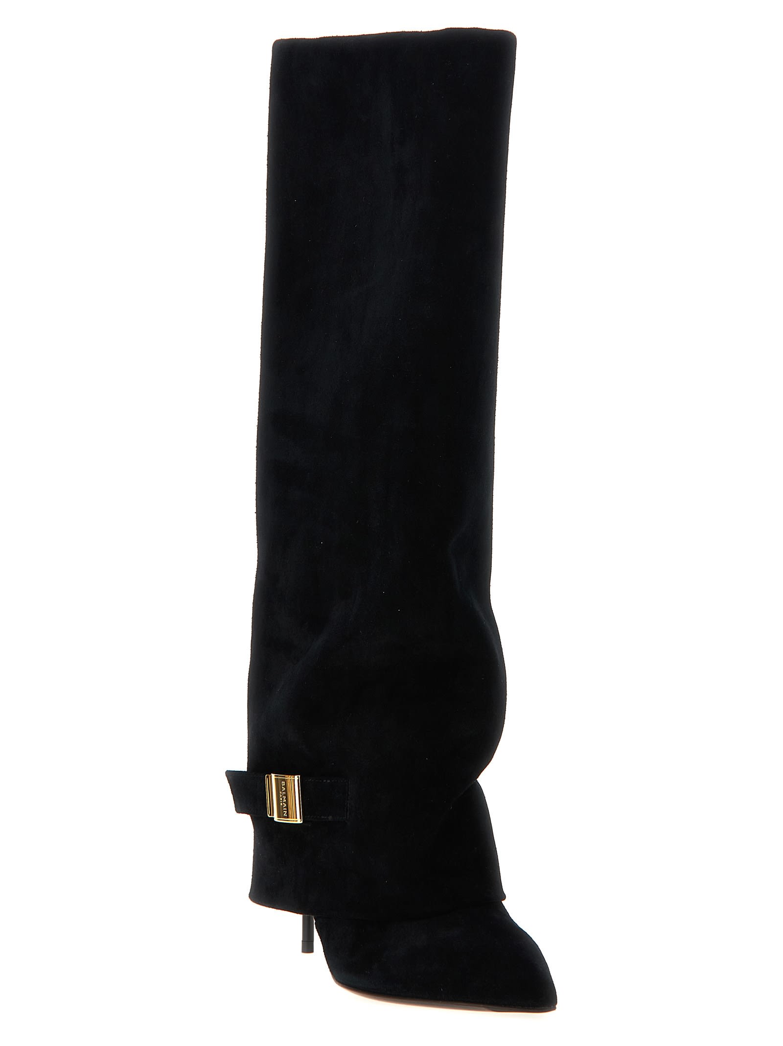 Shop Balmain Uma Boots In Black