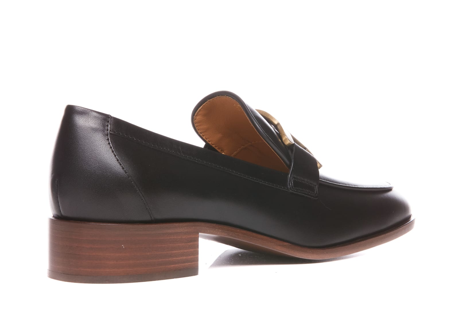 Shop Tod's Leather Loafers In B999