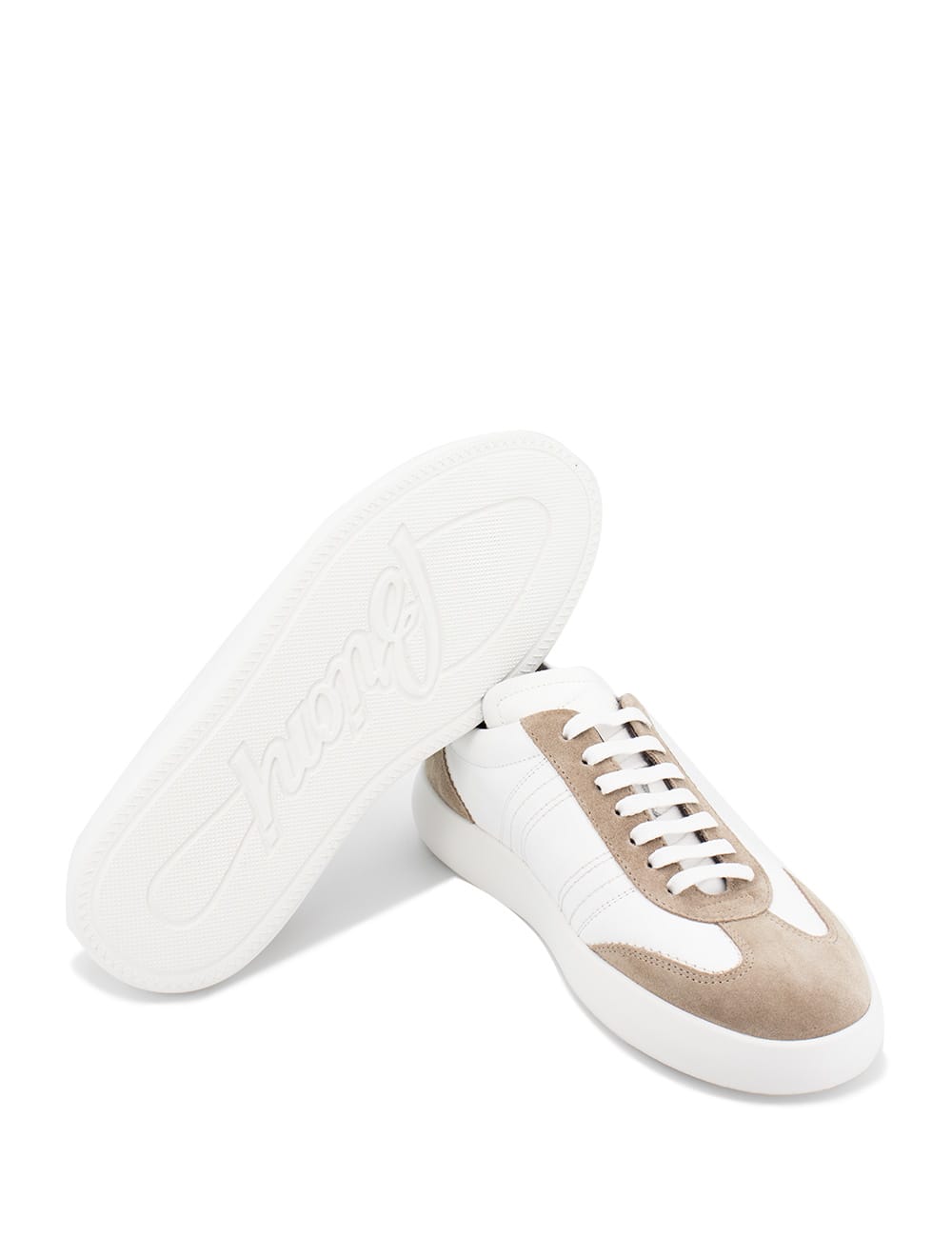 Shop Brioni Sneakers In Sand