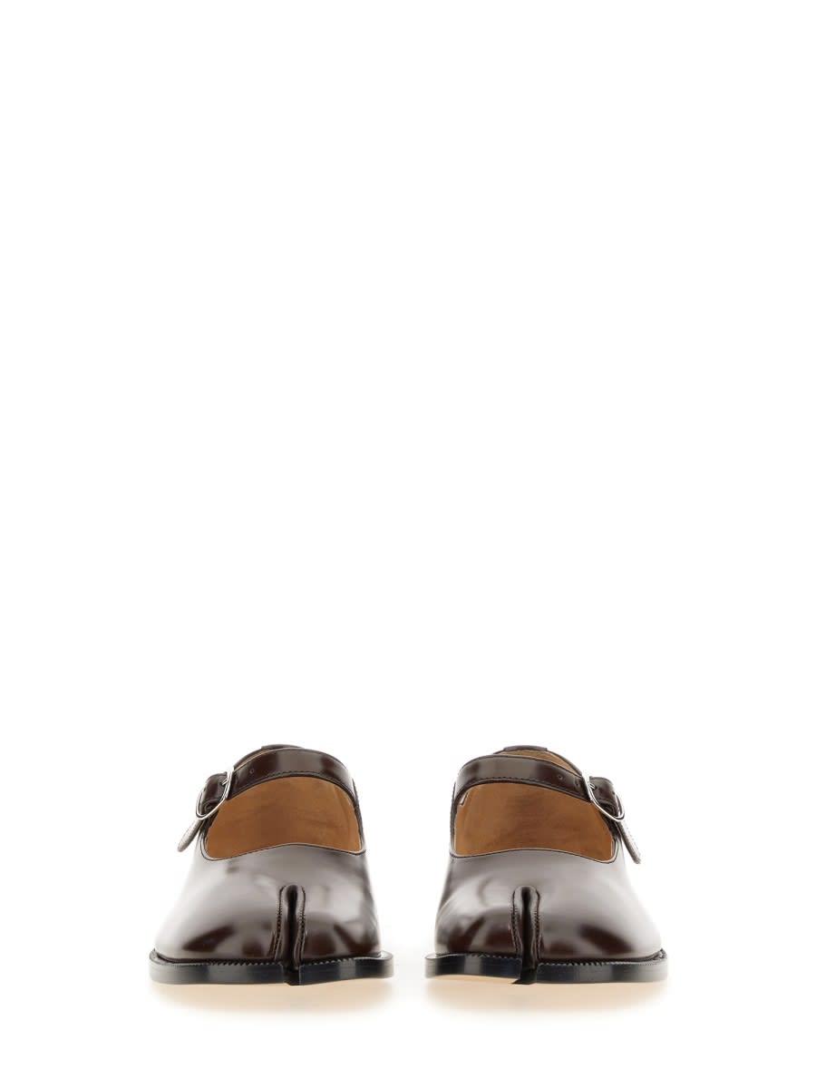 Shop Maison Margiela Mary Jane Tabi In Brown