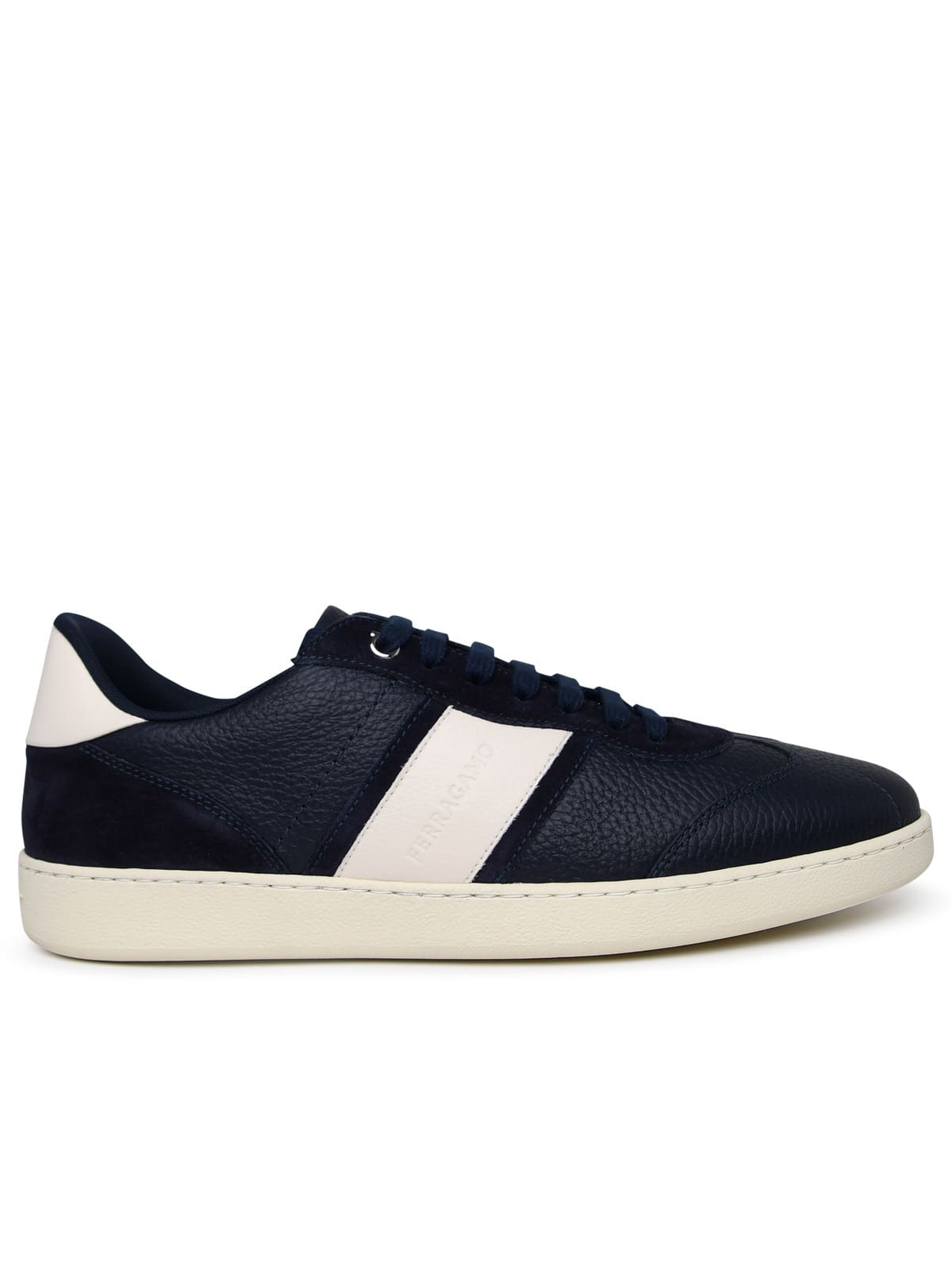 Achille 1 Blue Leather Sneakers