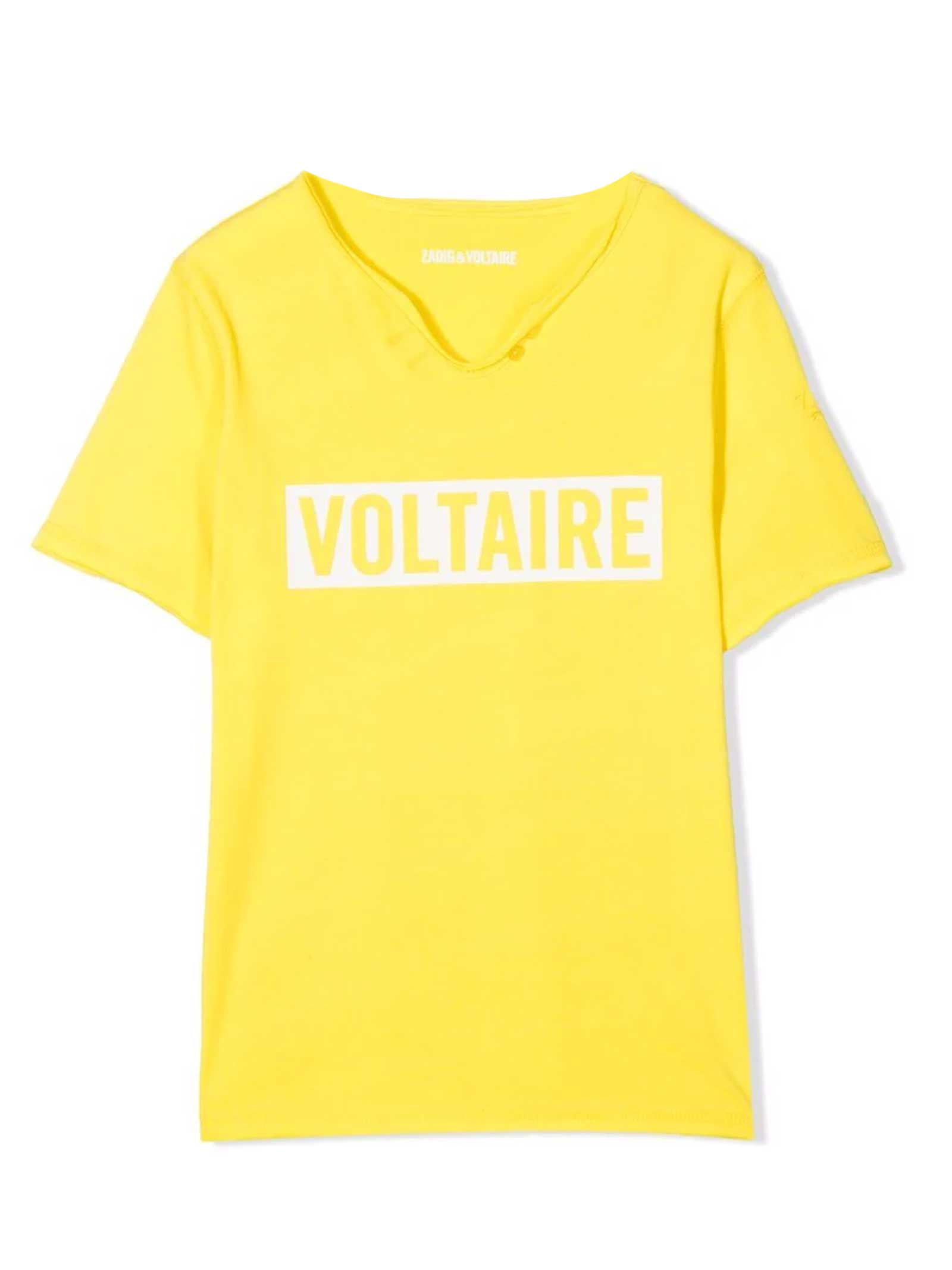 Zadig & Voltaire Yellow T-shirt With Print