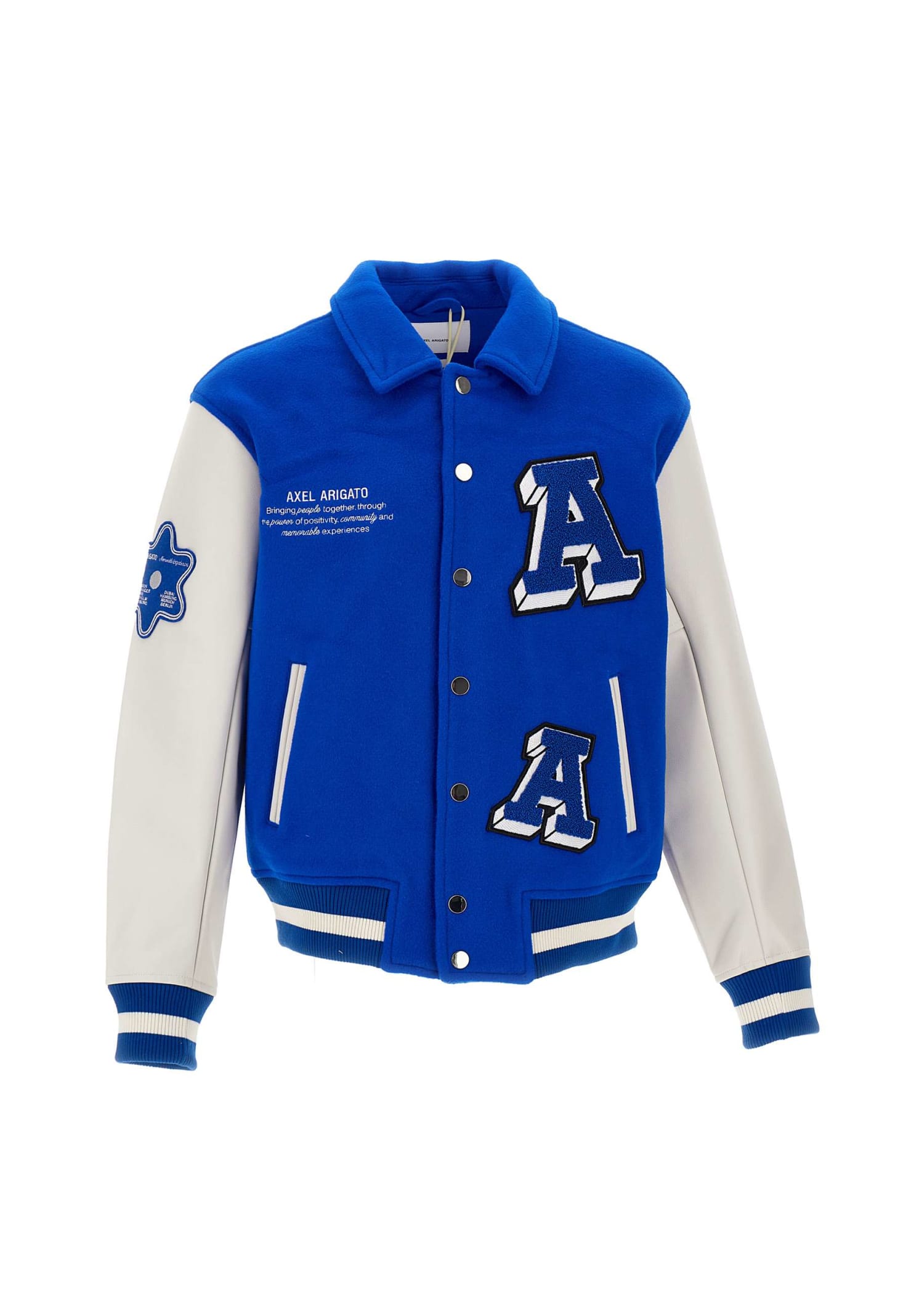 Axel Arigato Men's Illusion Varsity Jacket - Blue - Casual Jackets