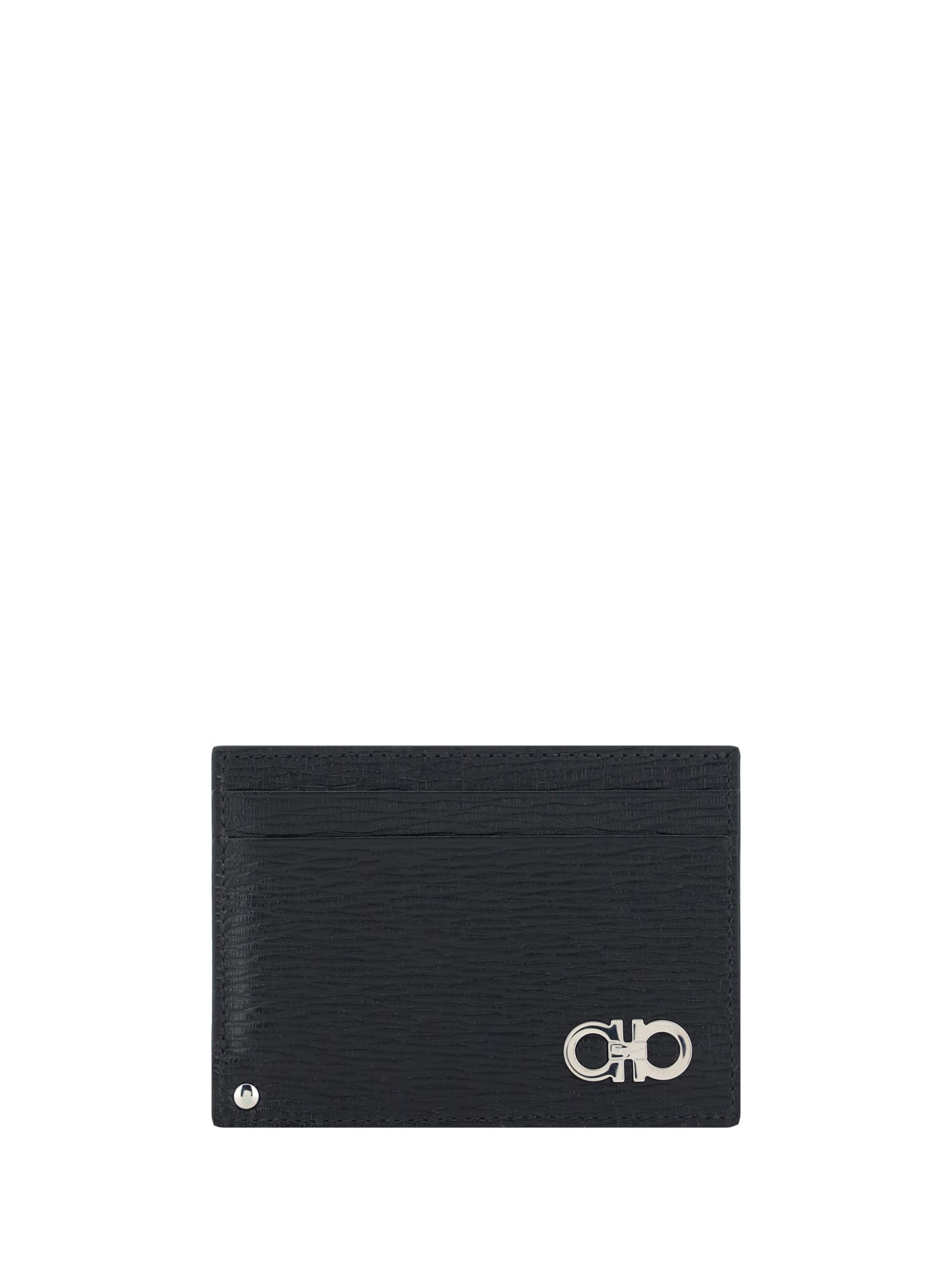 Shop Ferragamo Revival Card Holder In Black
