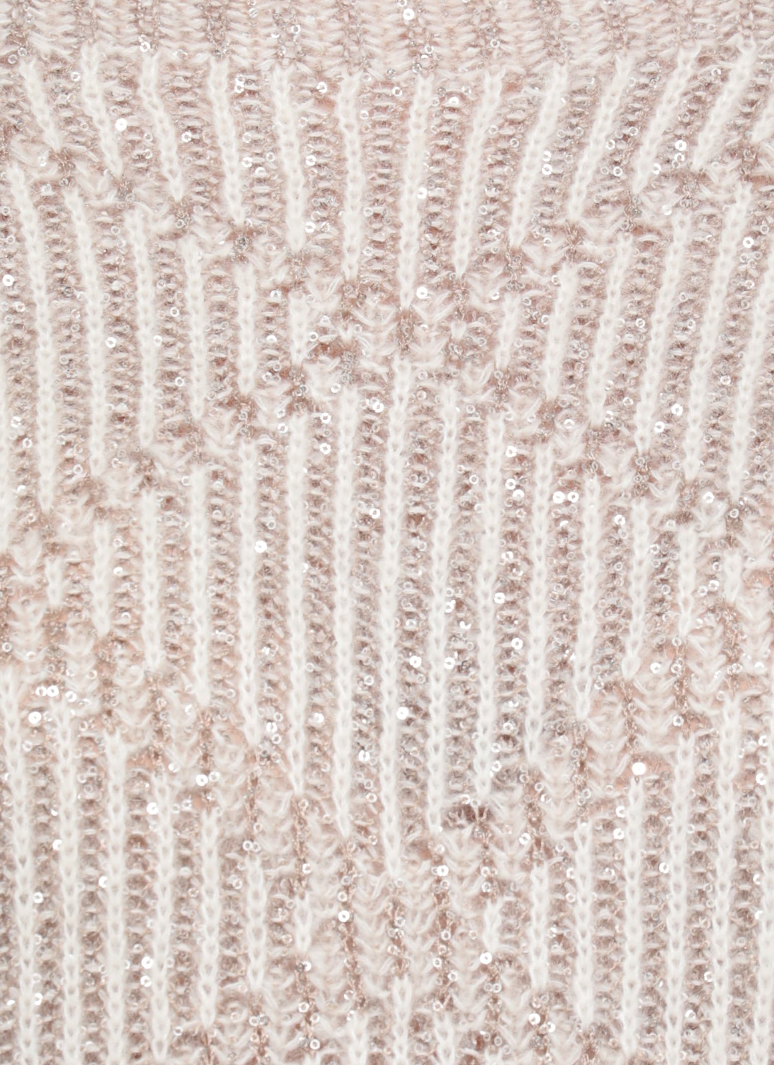 D Exterior Sweater With Paillettes In Neutral