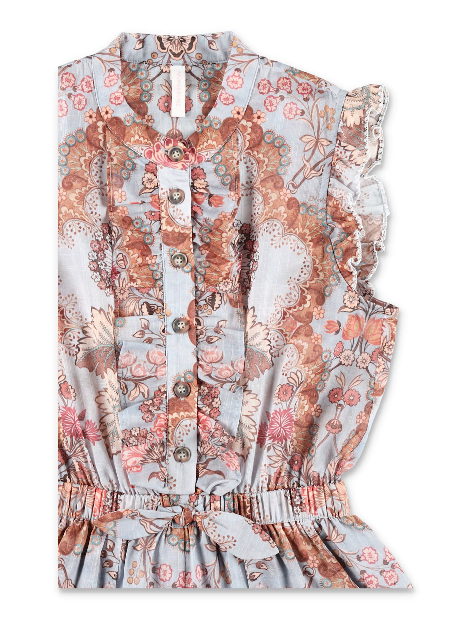 Zimmermann Jumpsuit Frill Floral In Multi