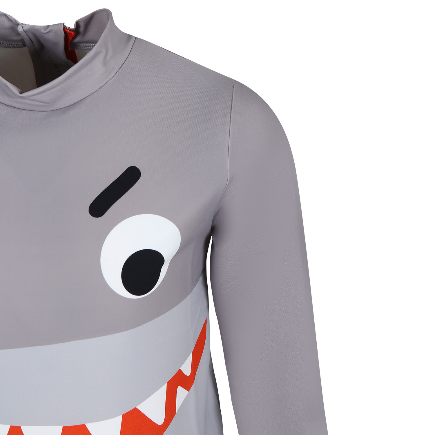Shop Stella Mccartney Anti-uv Grey T-shirt For Boy With Shark