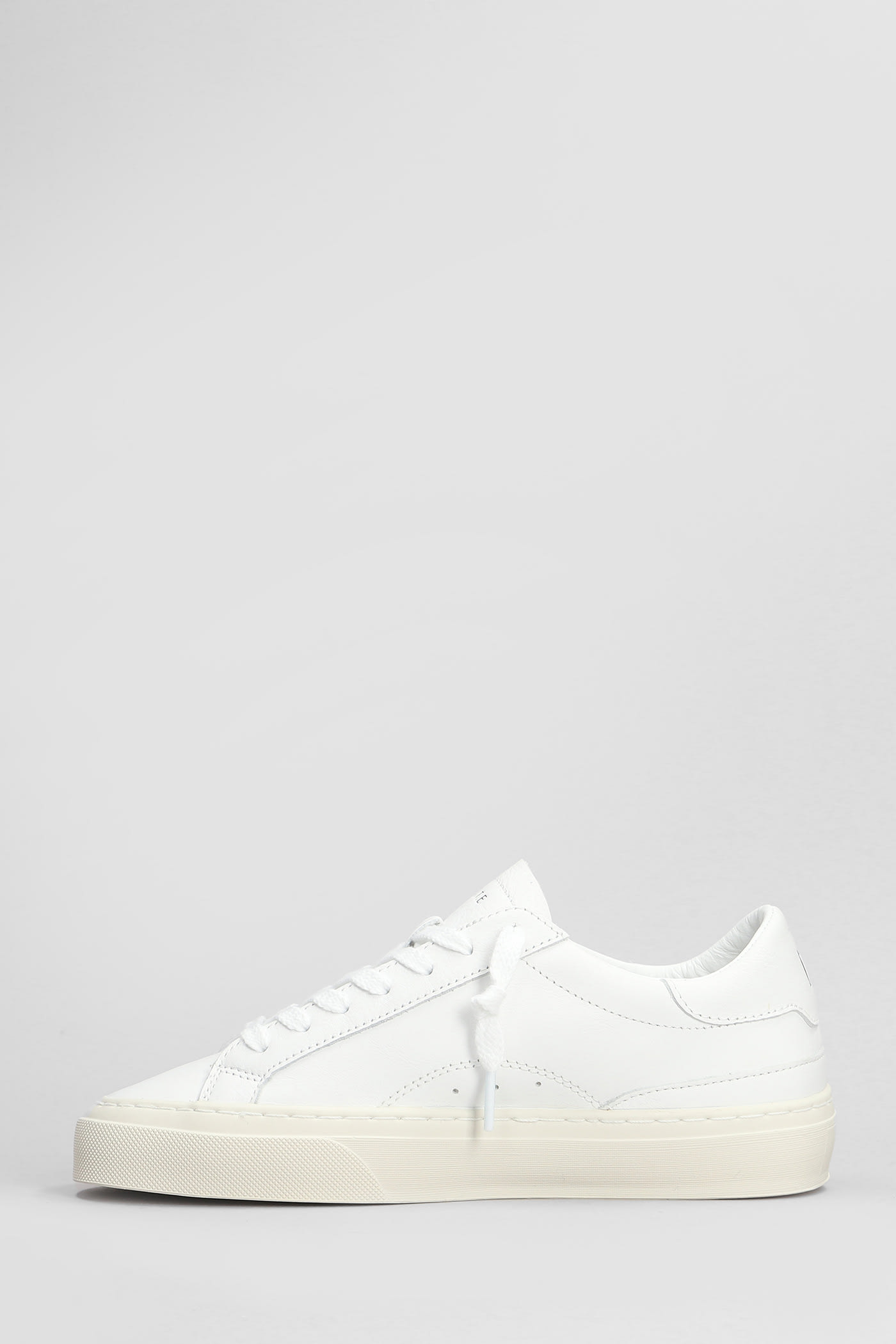 Shop Date Sonica Sneakers In White Leather