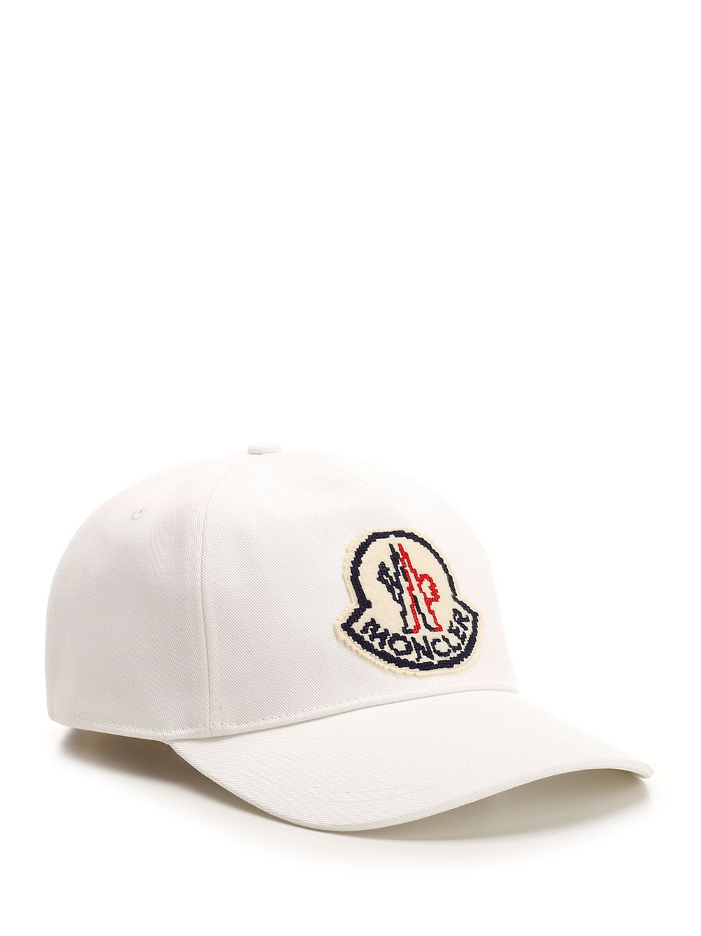 Shop Moncler Cotton Gabardine Baseball Cap In White