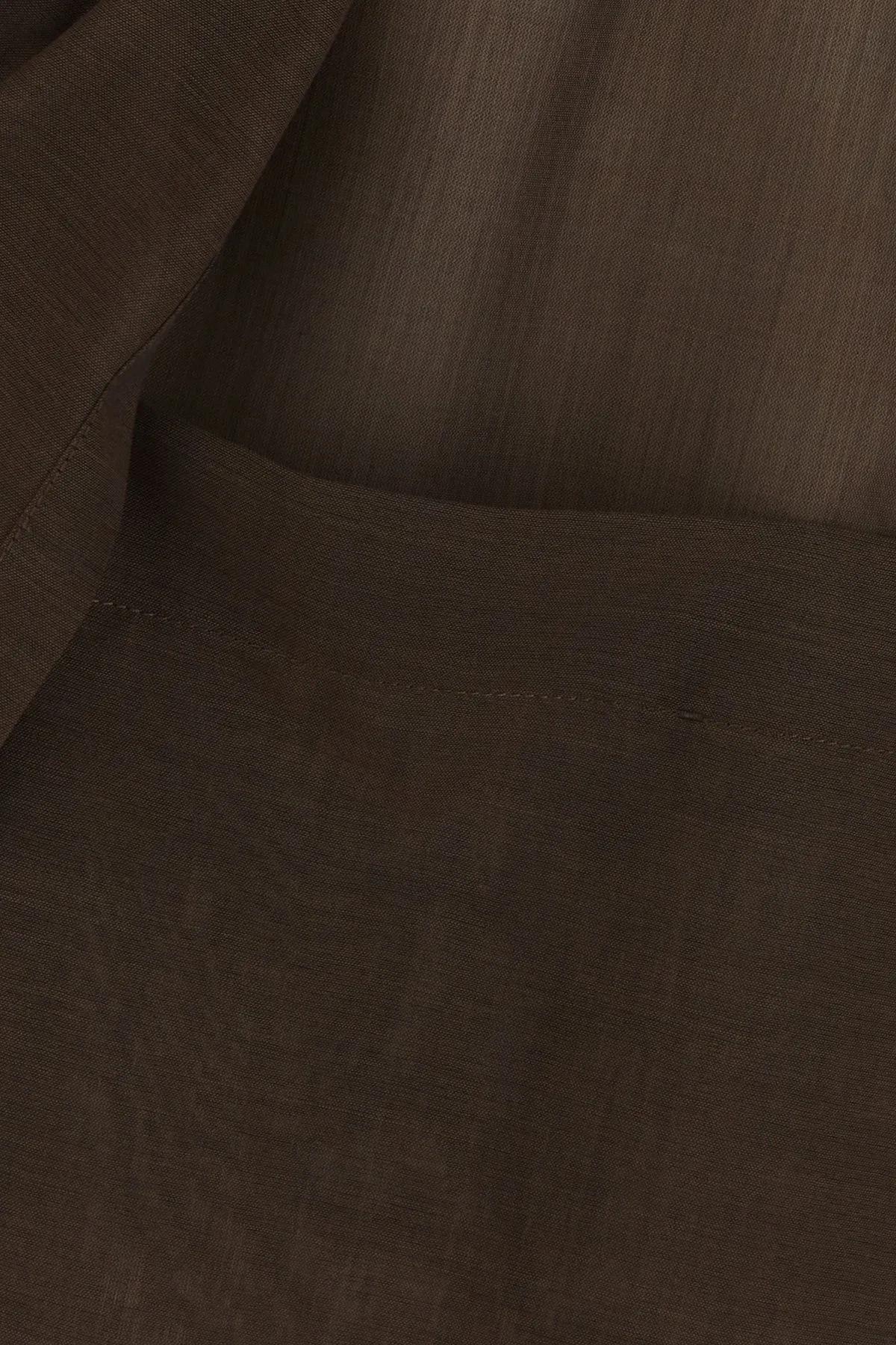 Shop Philosophy Di Lorenzo Serafini Chocolate Wool Blend Oversize Kimono In Brown