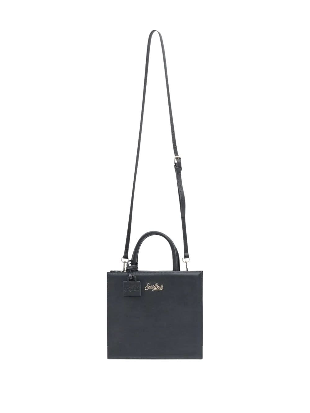 Mc2 Saint Barth Versatile Tote Bag Detachable Shoulder Strap In Black