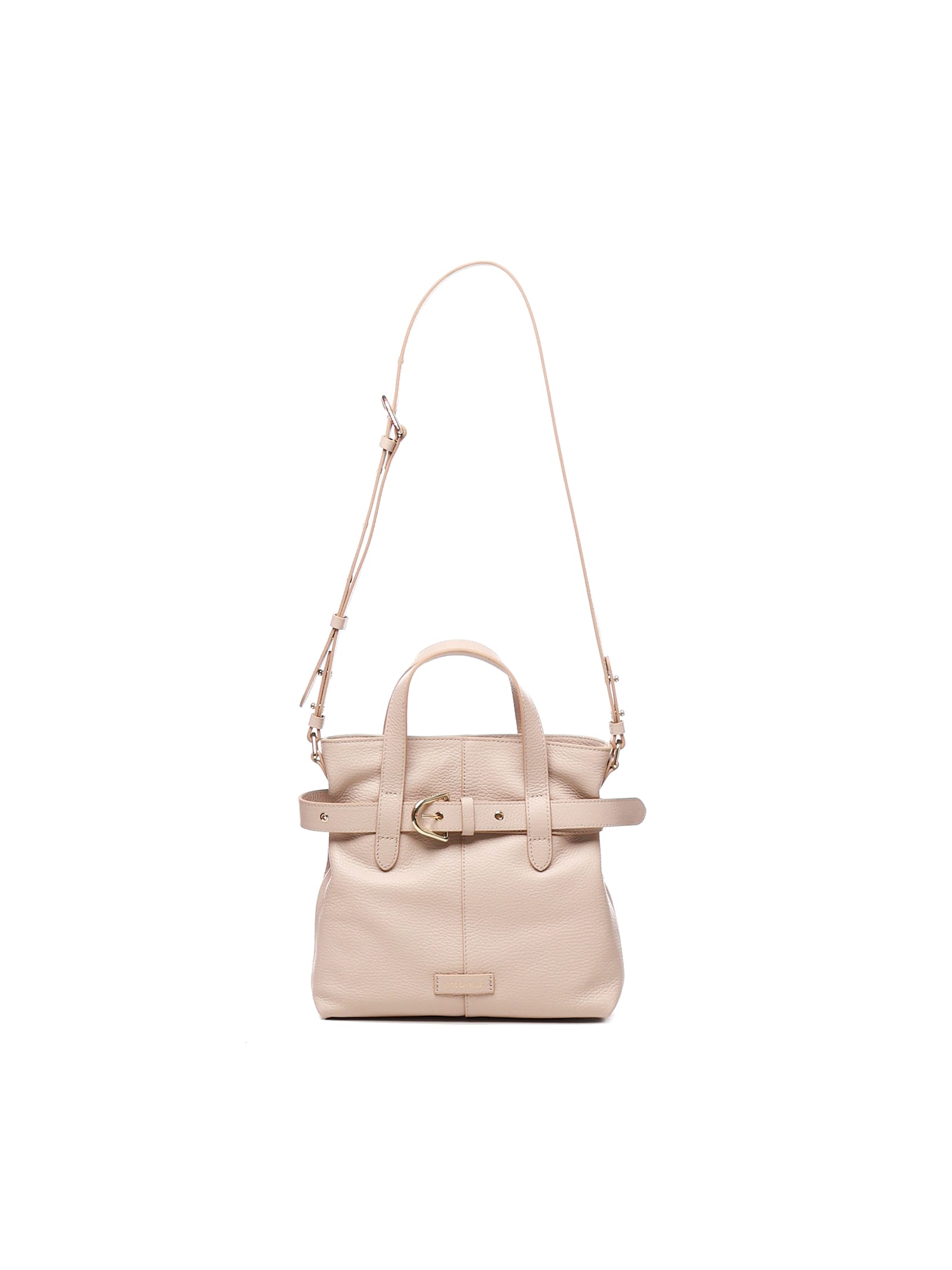 Shop Coccinelle Bucket Bag With Buckle In Pink