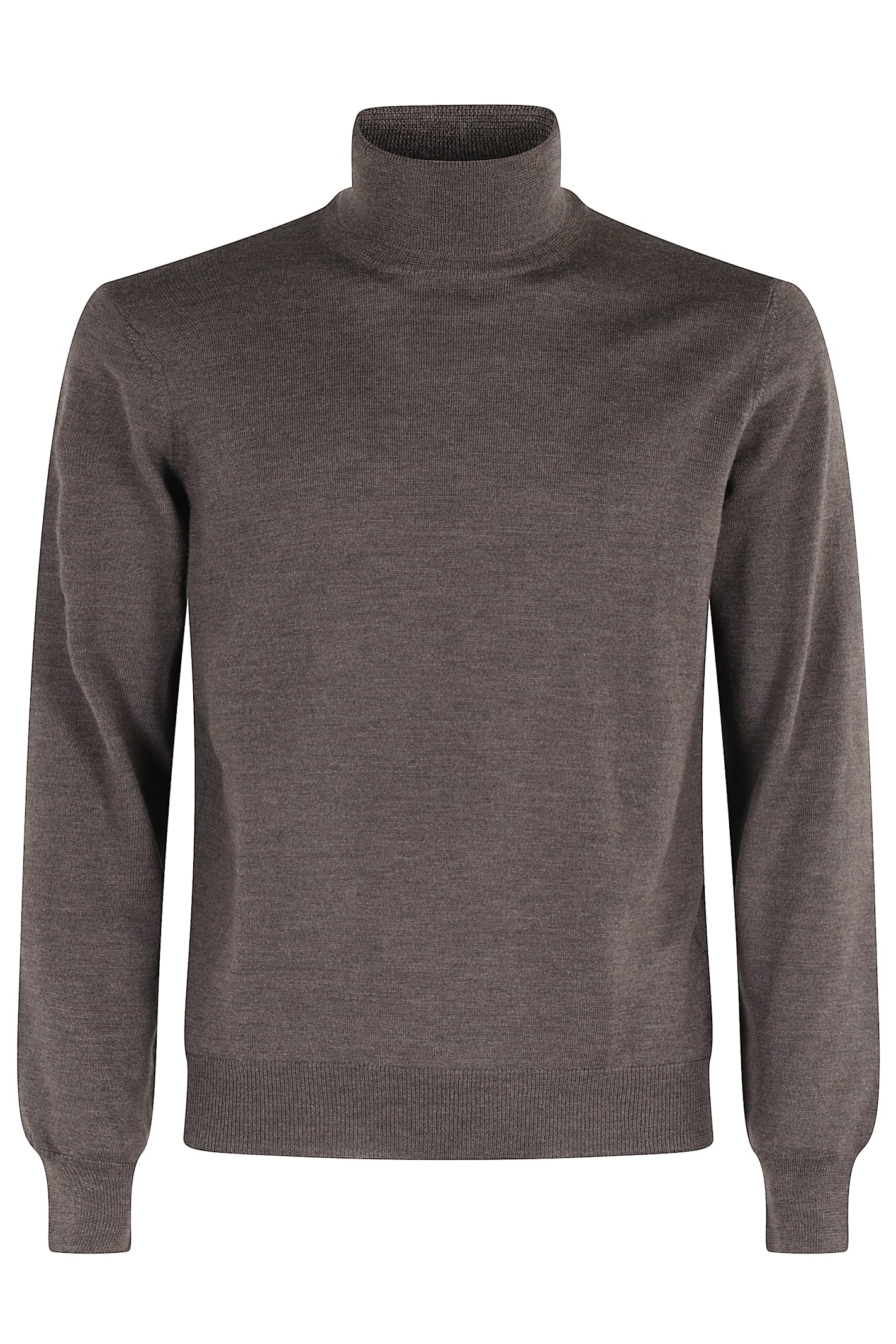 Tagliatore Turtleneck Wool Sweater In Brown