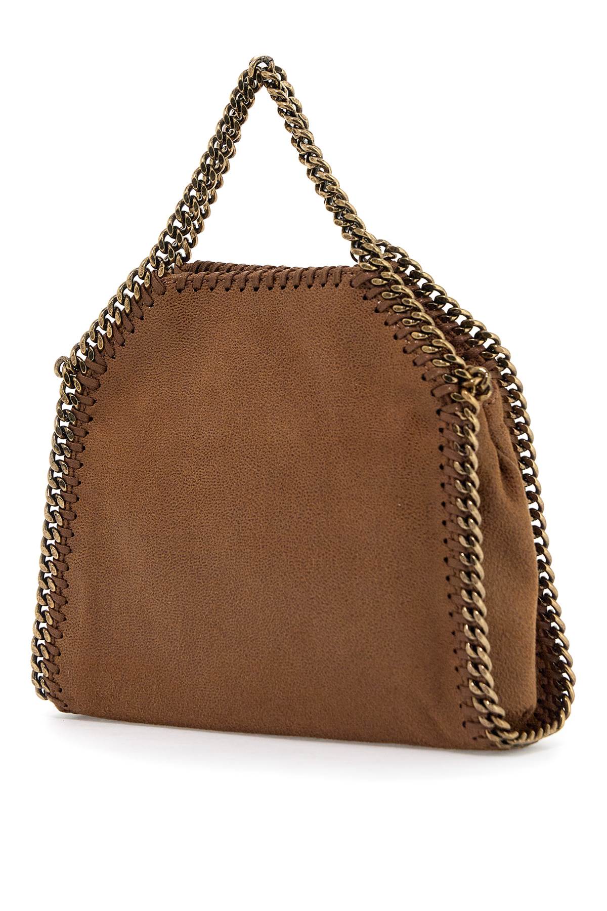 Shop Stella Mccartney Falabella Tiny Bag In Pecan (brown)