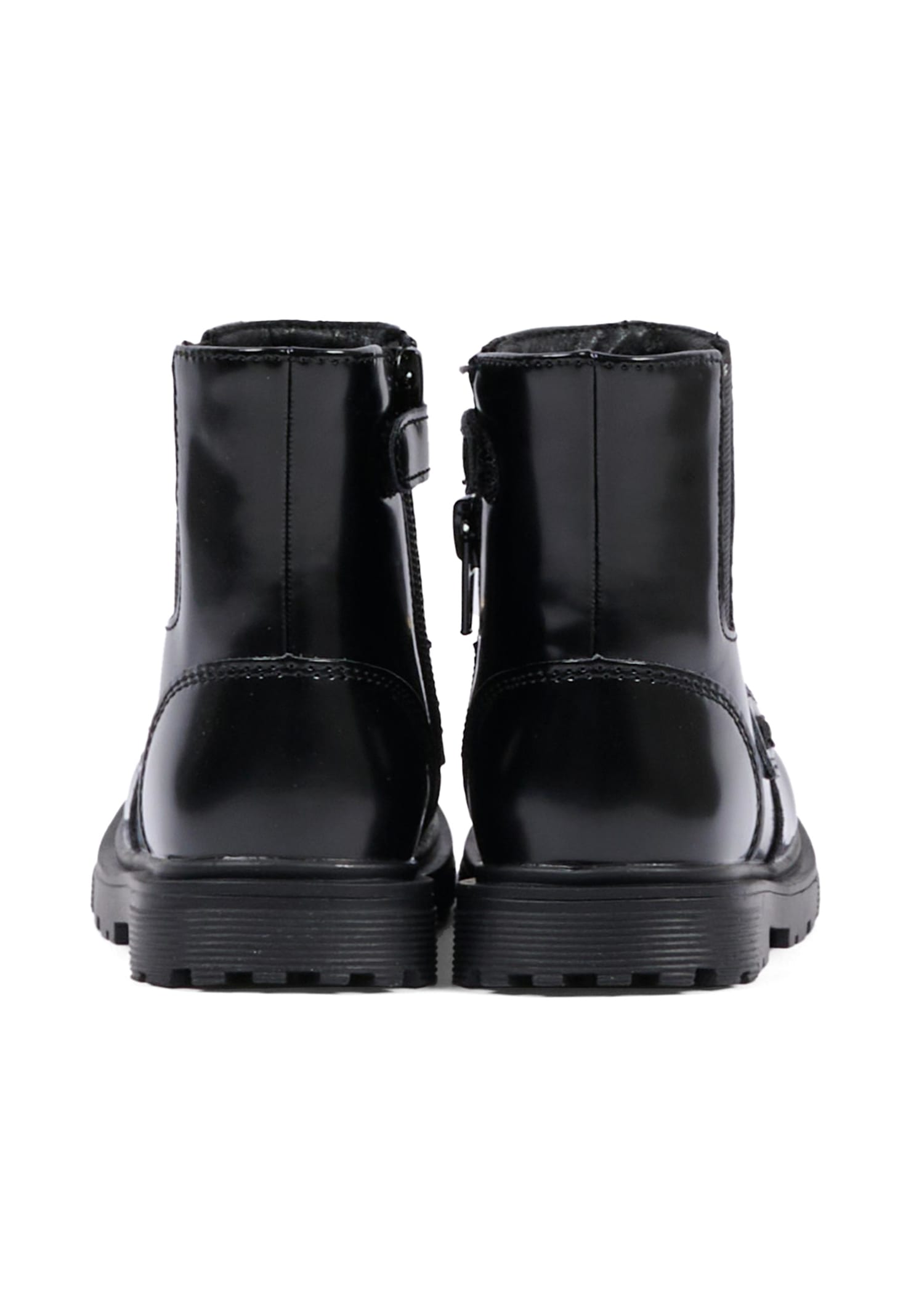 Tommy Hilfiger Black Ankle Boots For Girl With Logo In Black