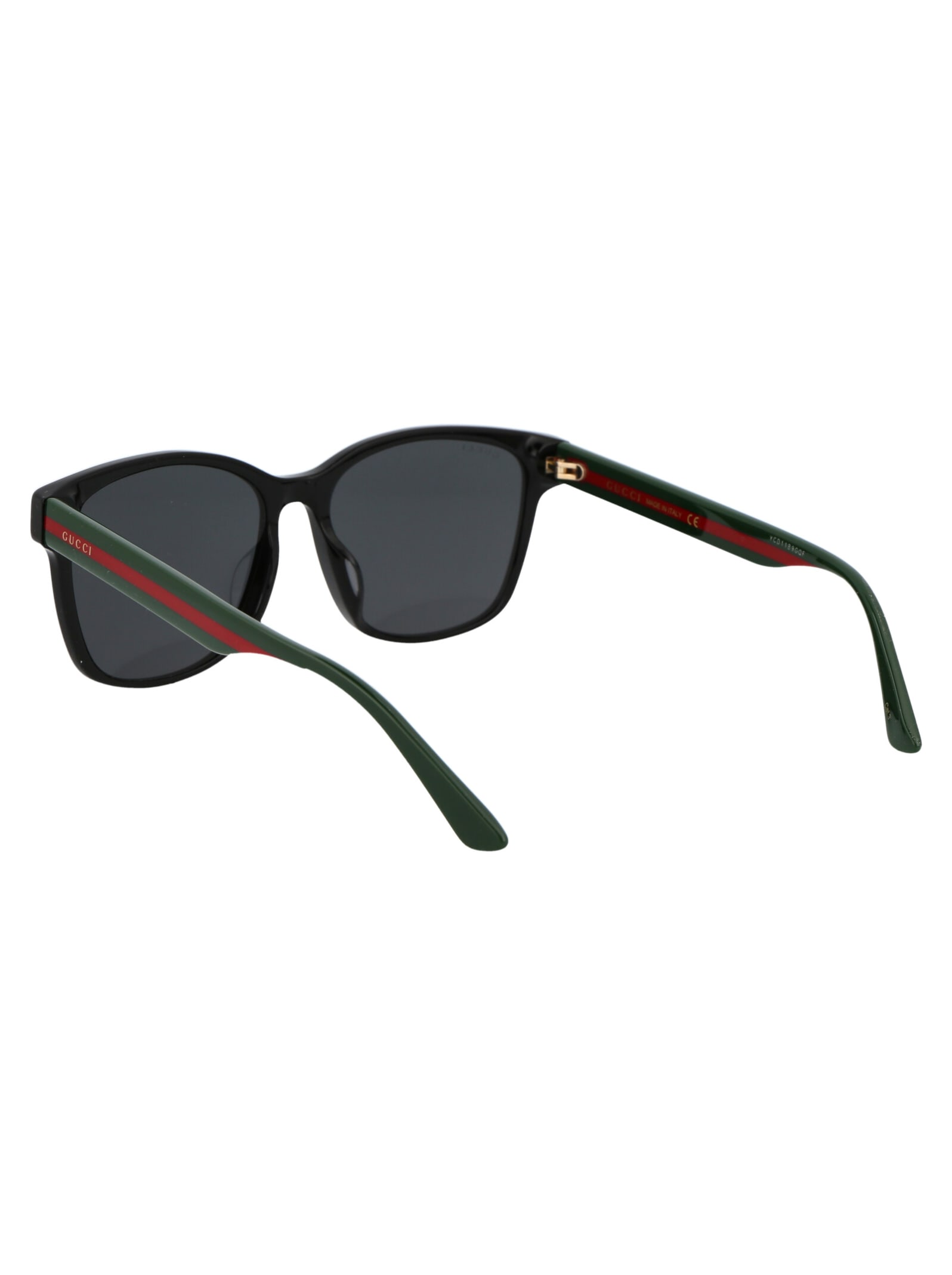 Shop Gucci Gg0417sk Sunglasses In 001 Black Multicolor Grey