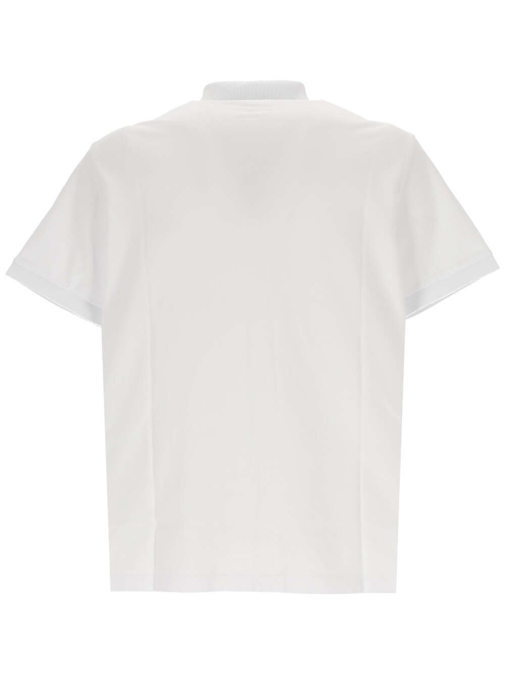 Shop Stone Island Logo Patch Polo Shirt In White