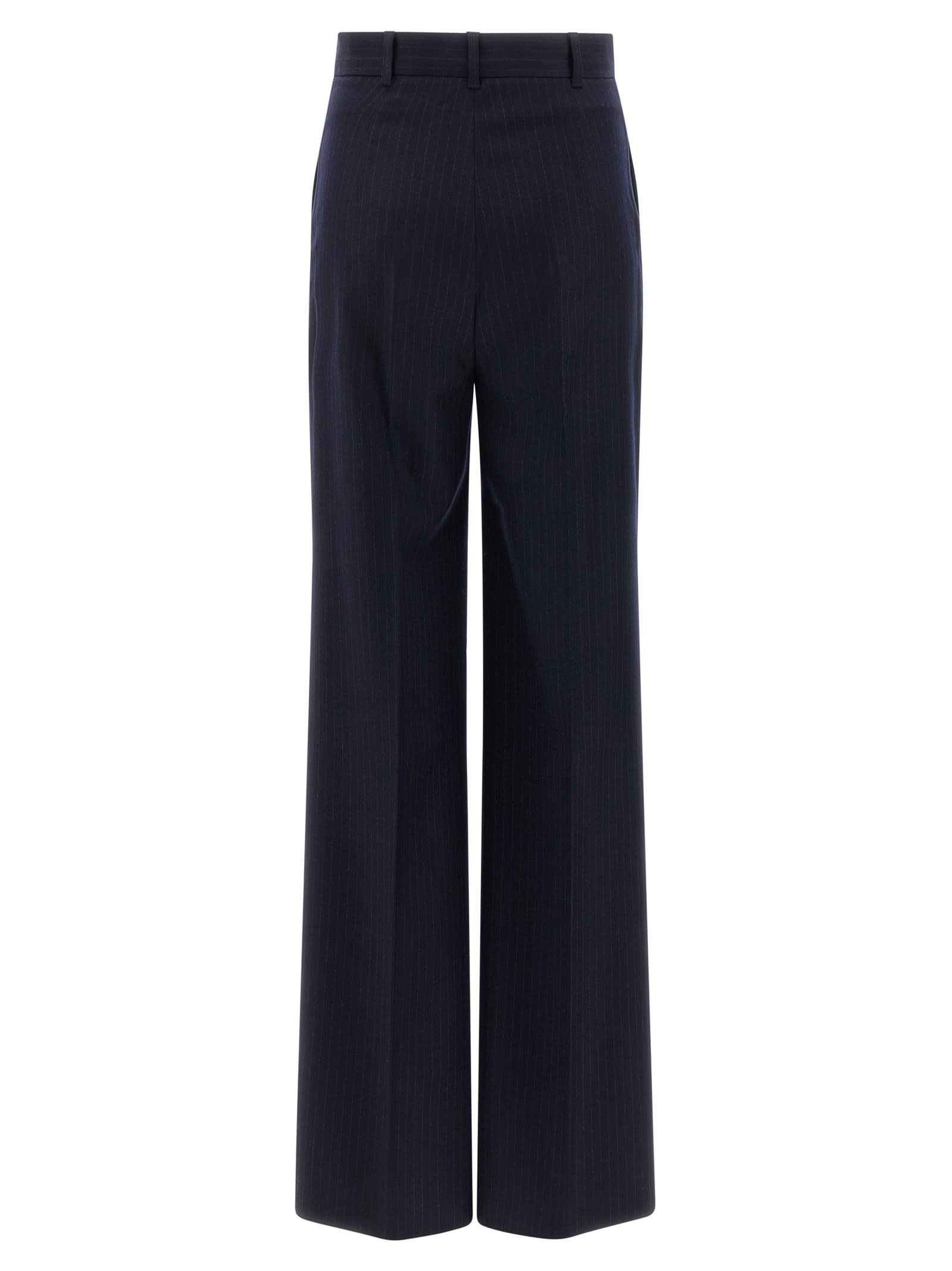Max Mara High-rise Cady Wide-leg Pants In Black