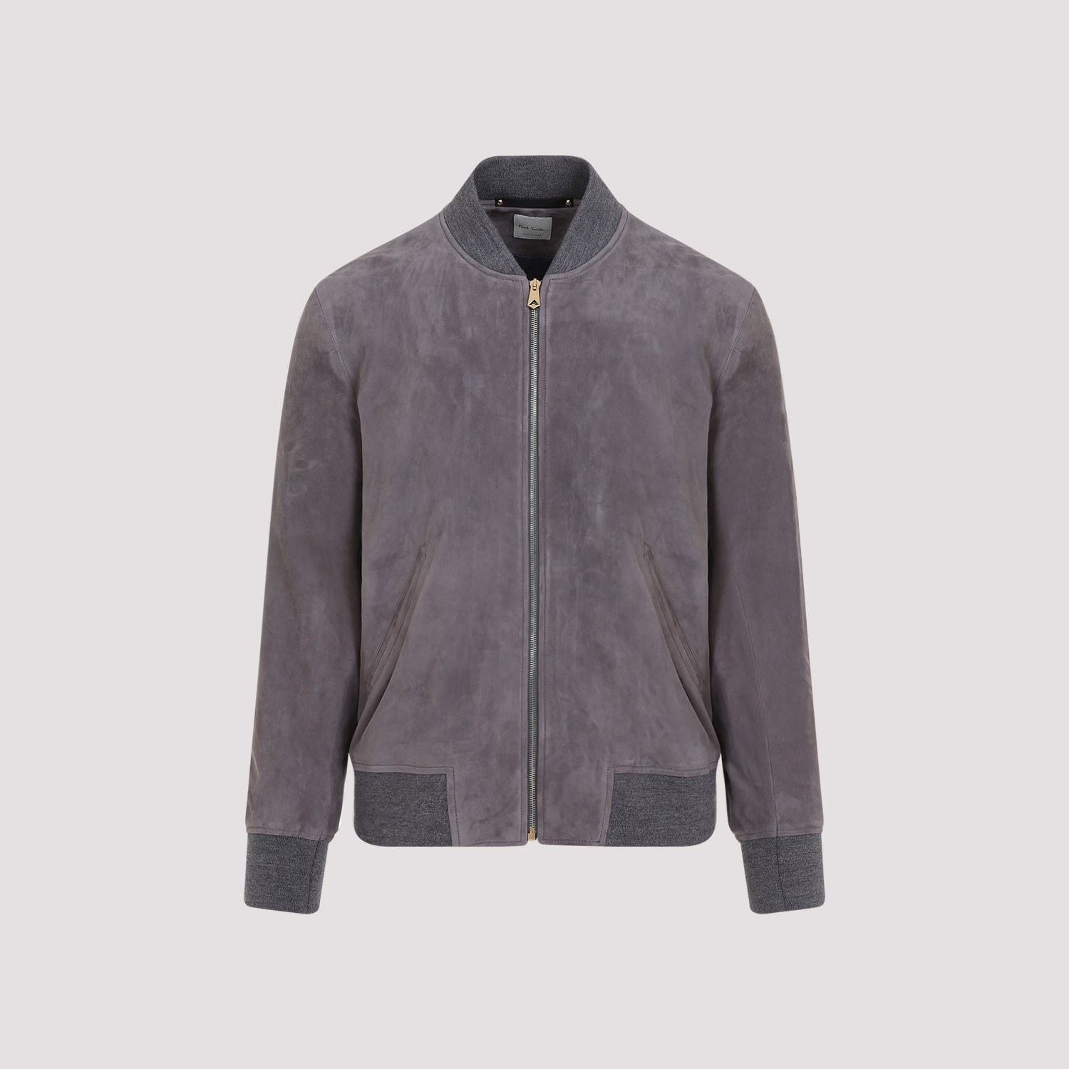 Shop Paul Smith Regular Fit Suede Bomber Jacket In B Mauve