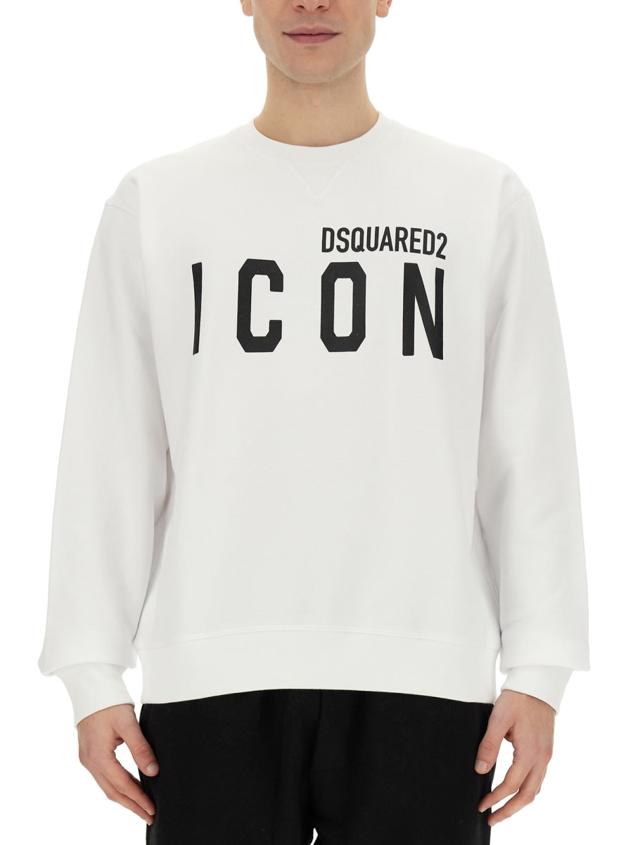 Shop Dsquared2 Icon Sweatshirt In White