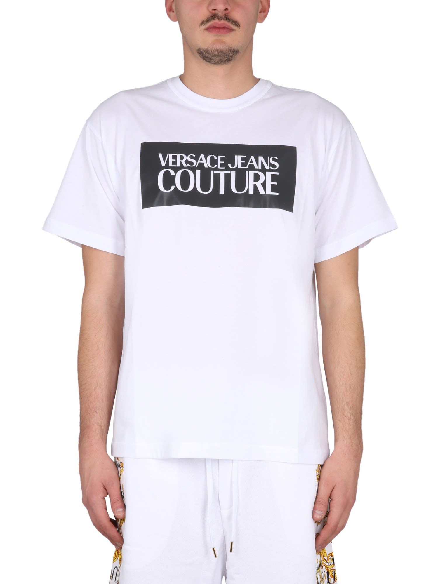 VERSACE JEANS COUTURE SQUARE LOGO T-SHIRT