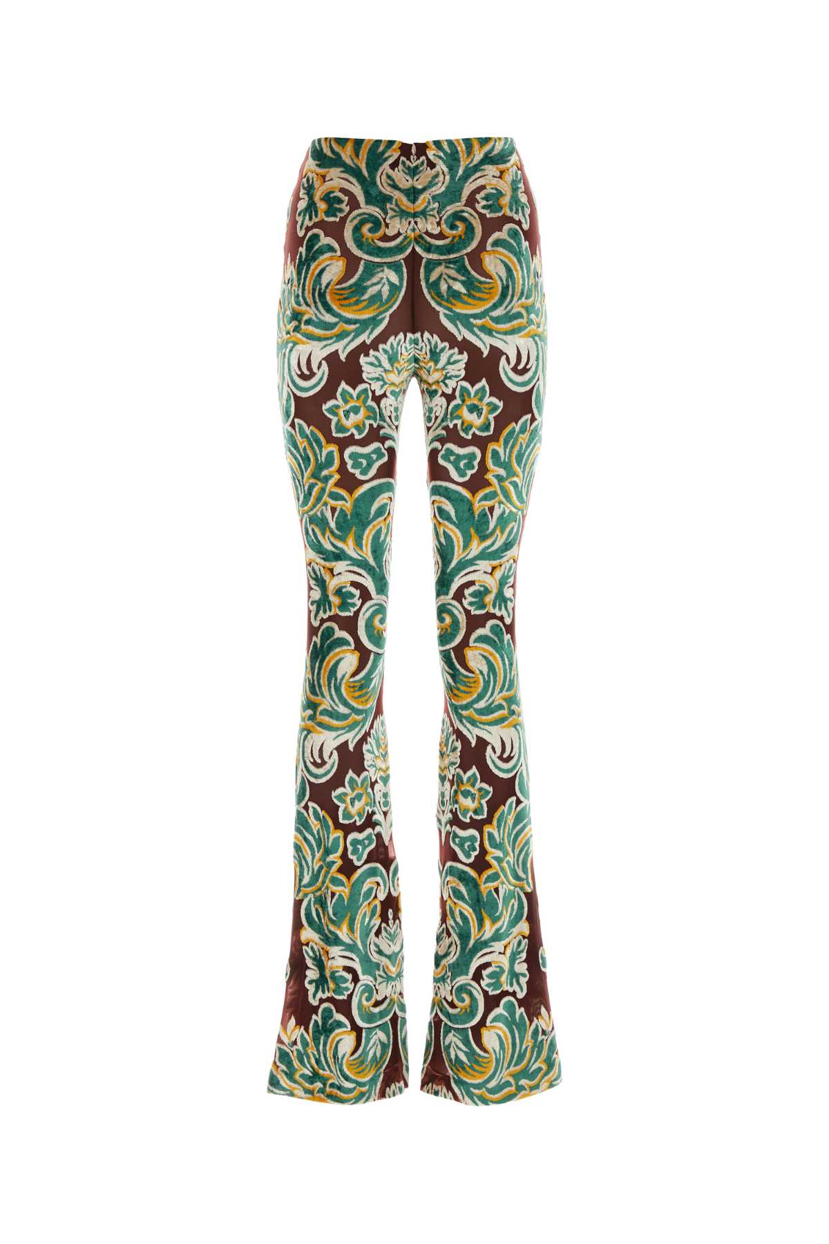Shop Etro Embroidered Jacquard Pant In S9865