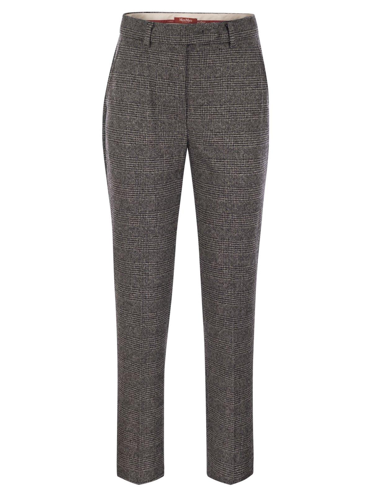 Shop Max Mara Gerico Slim-fit Trousers In Grey