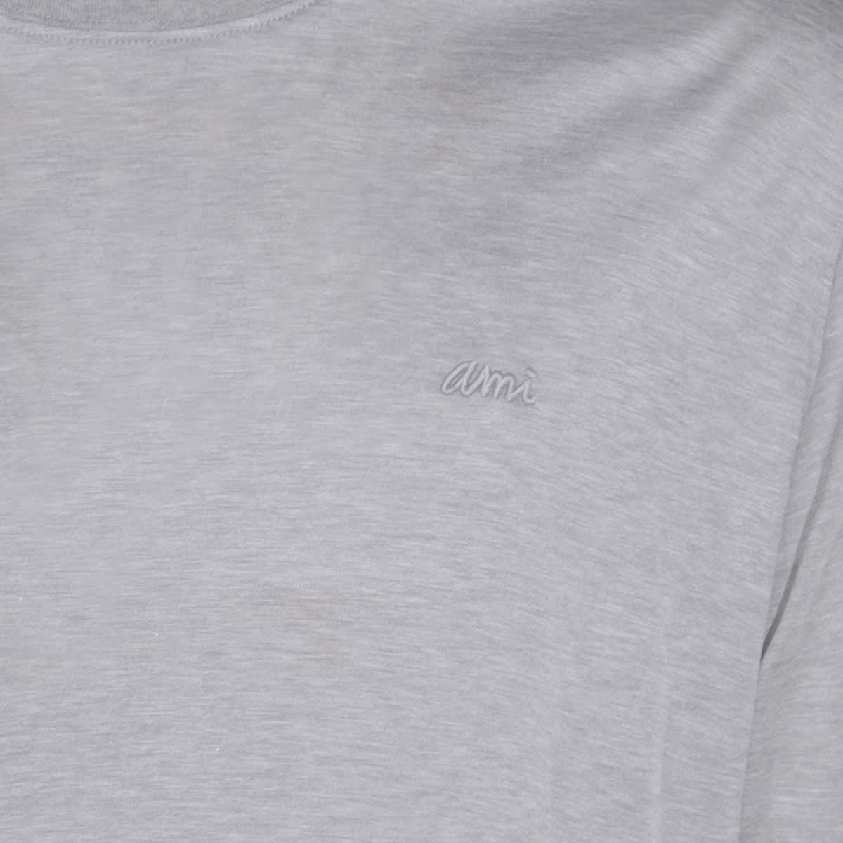 Ami Alexandre Mattiussi Grey T-shirt In Gray