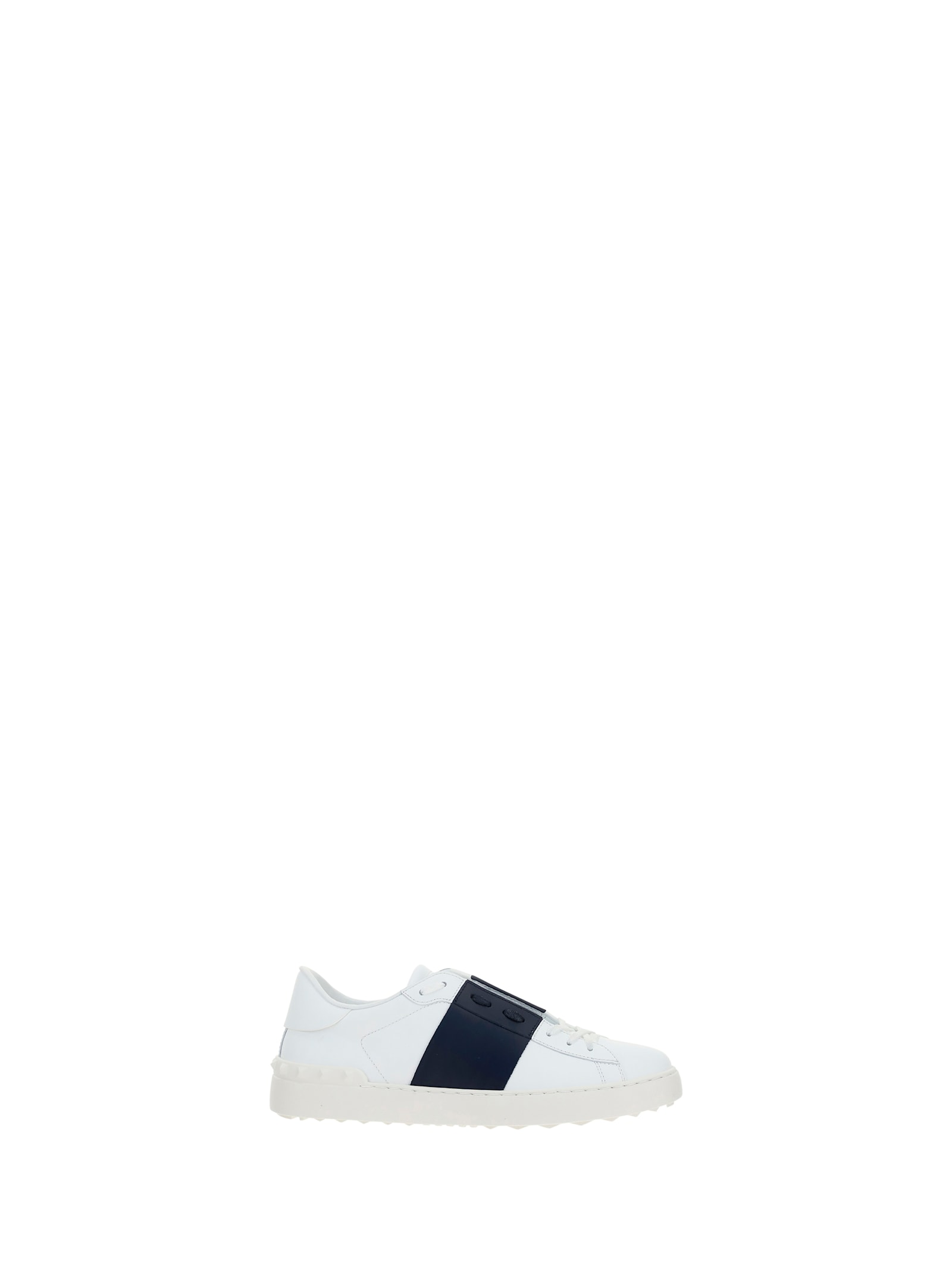 Valentino Open Sneakers In Bianco/marine/bianco