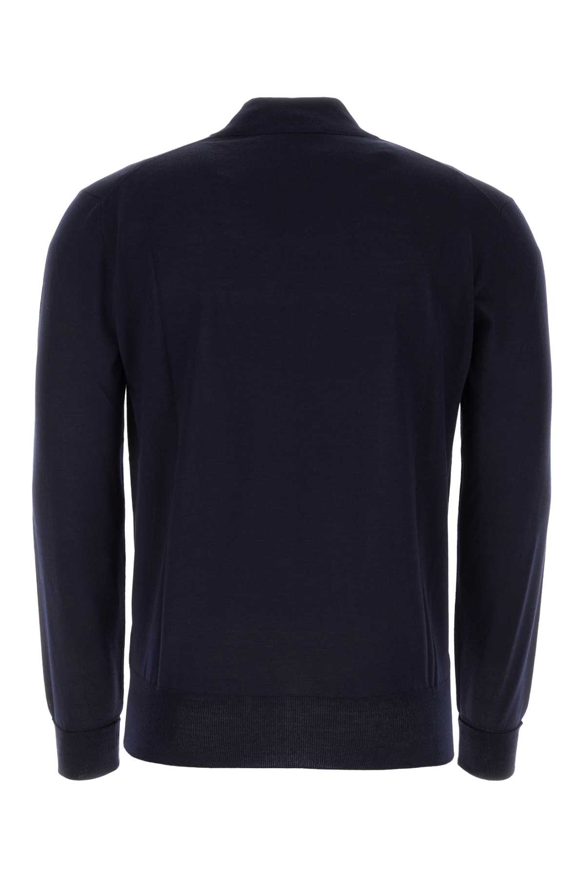 Pt01 Midnight Blue Wool Sweater In 0360