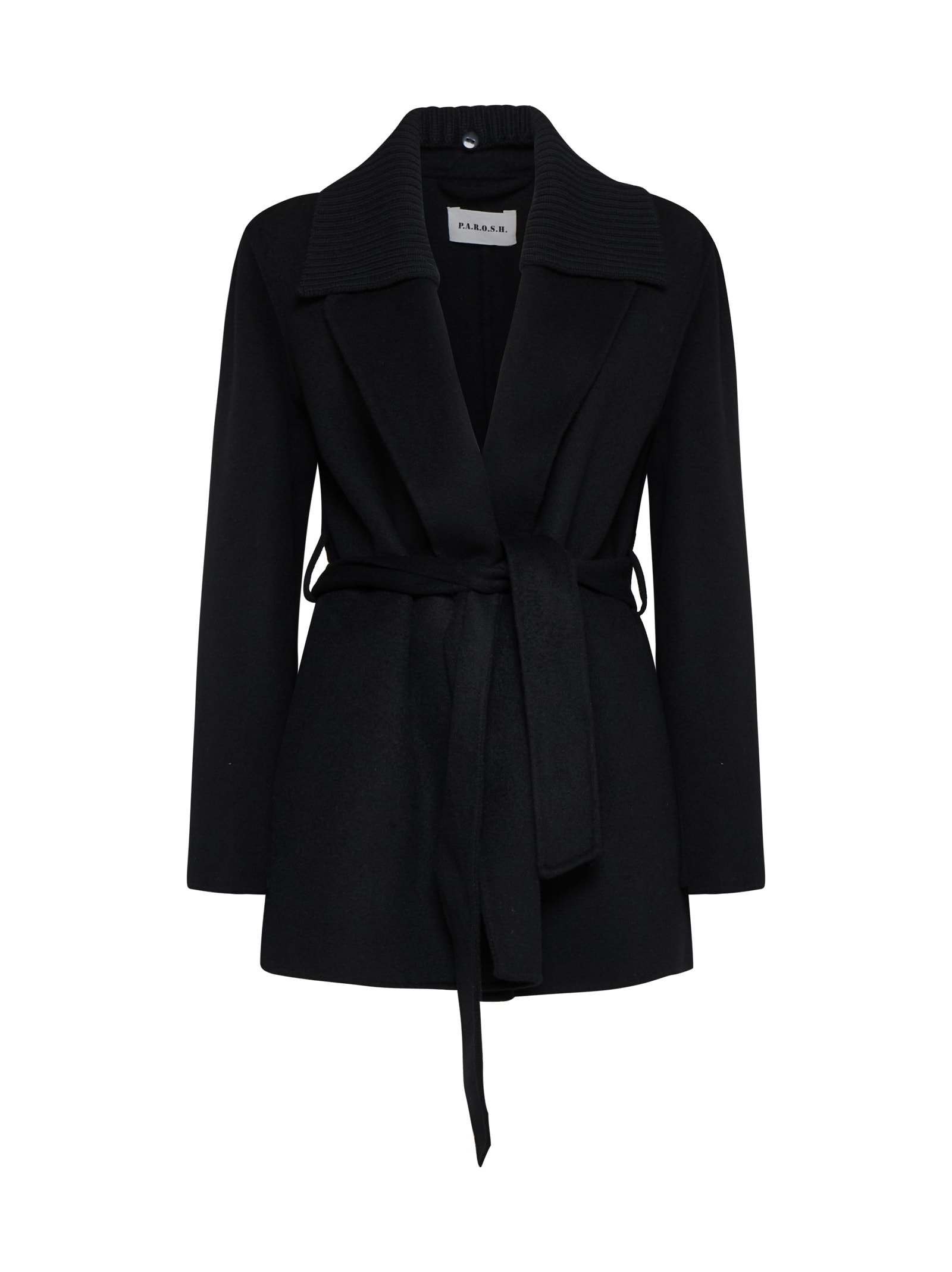 Shop P.a.r.o.s.h Coat In Black