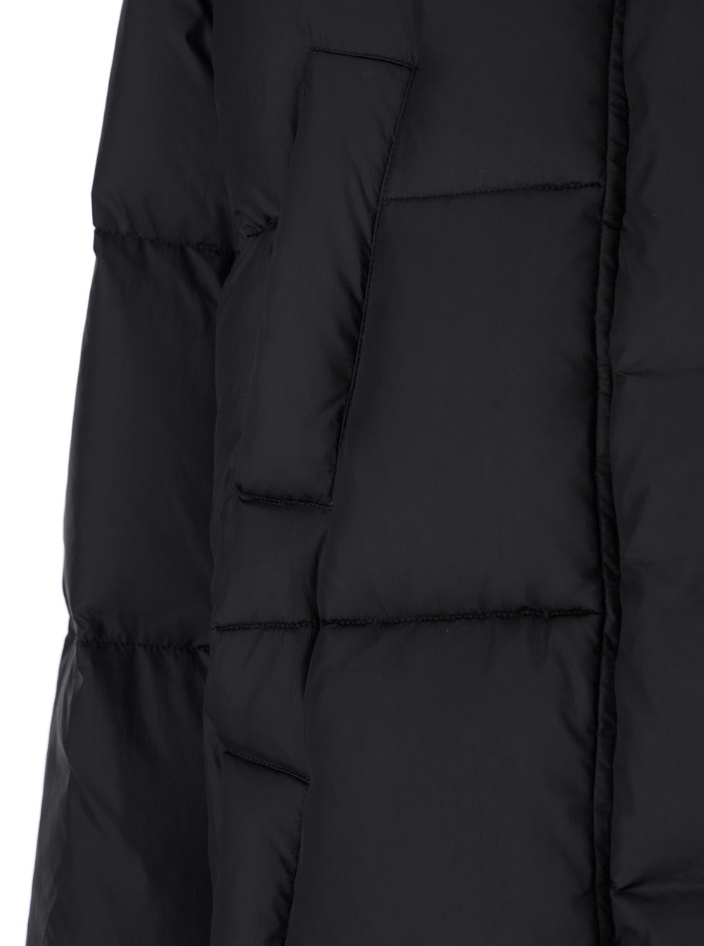 Shop Mauro Grifoni Black Quilted Down Jacket In Tech Fabric Woman