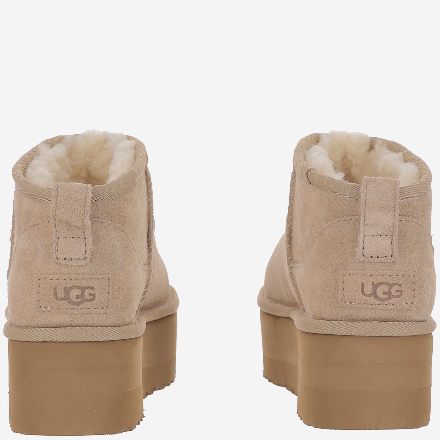 Ugg Classic Ultra Mini Platform Boots In Neutral