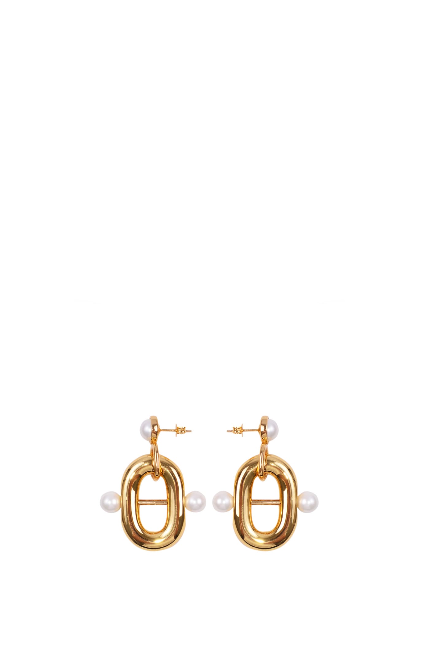 Shop Rabanne Earrings In Golden