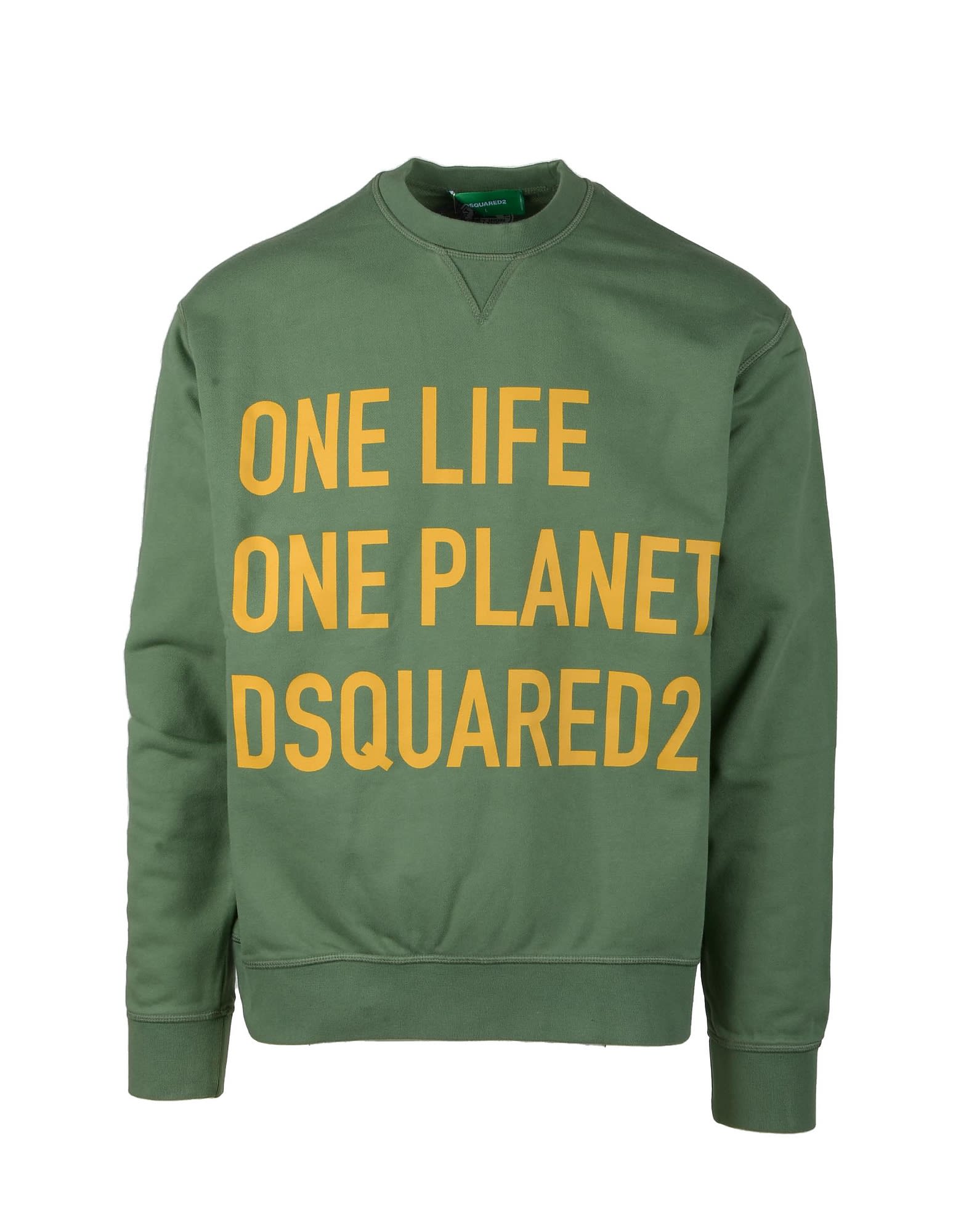 Dsquared2 Mens Sage Green Sweatshirt