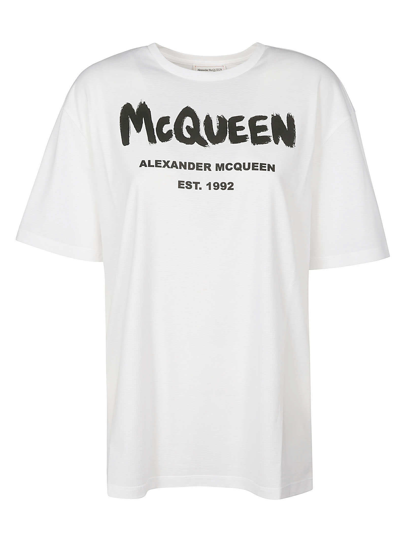 Alexander McQueen Paint Logo T-shirt