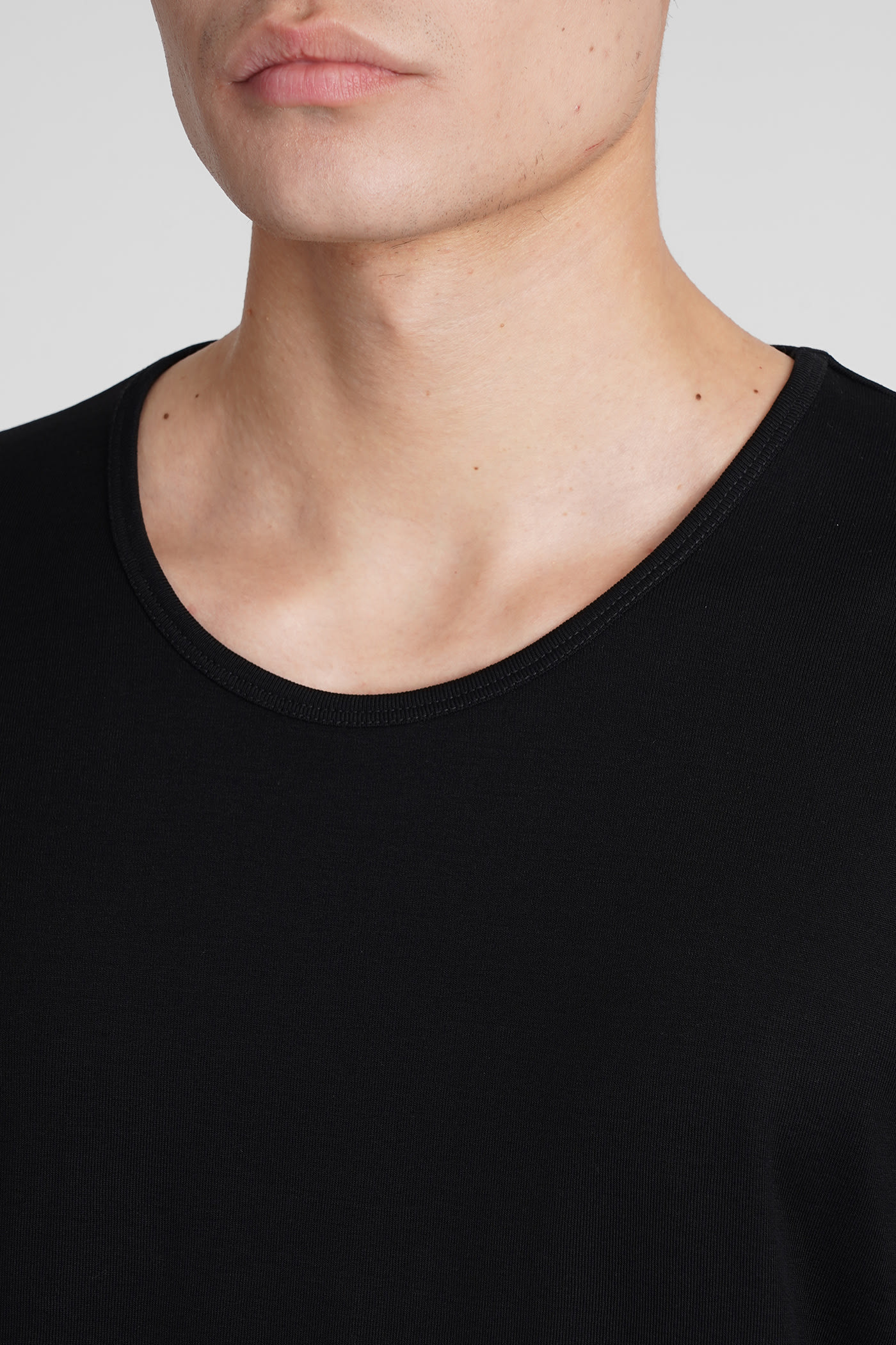 Shop Lemaire T-shirt In Black Cotton